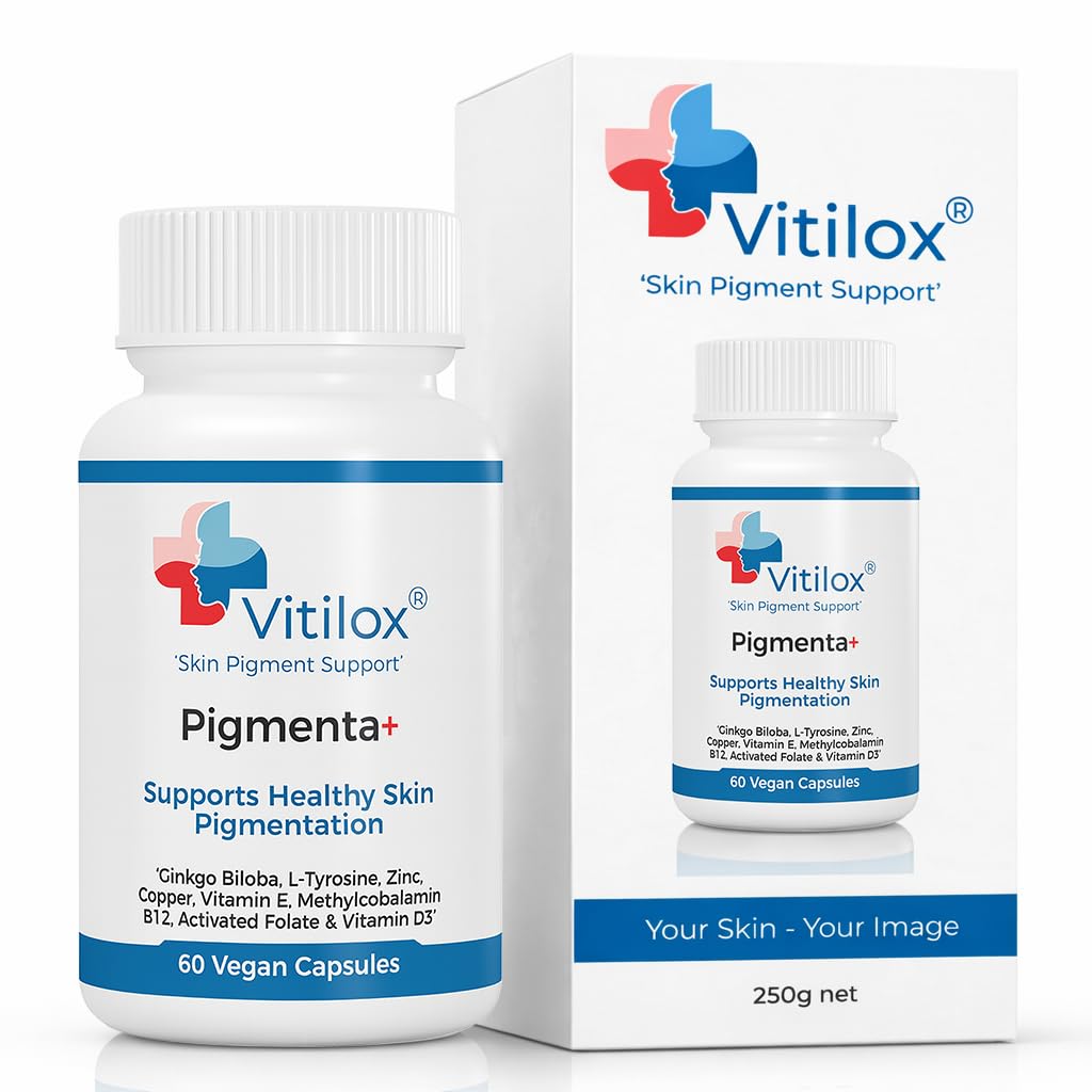 Vitilox Pigmenta+ Advanced, Skin Tone Support Supplement – 60 Tablets | 2 Months | Natural Vitiligo Skin Pigmentation Support | Reduce White Body Spots Vitilox buy supplements canada
