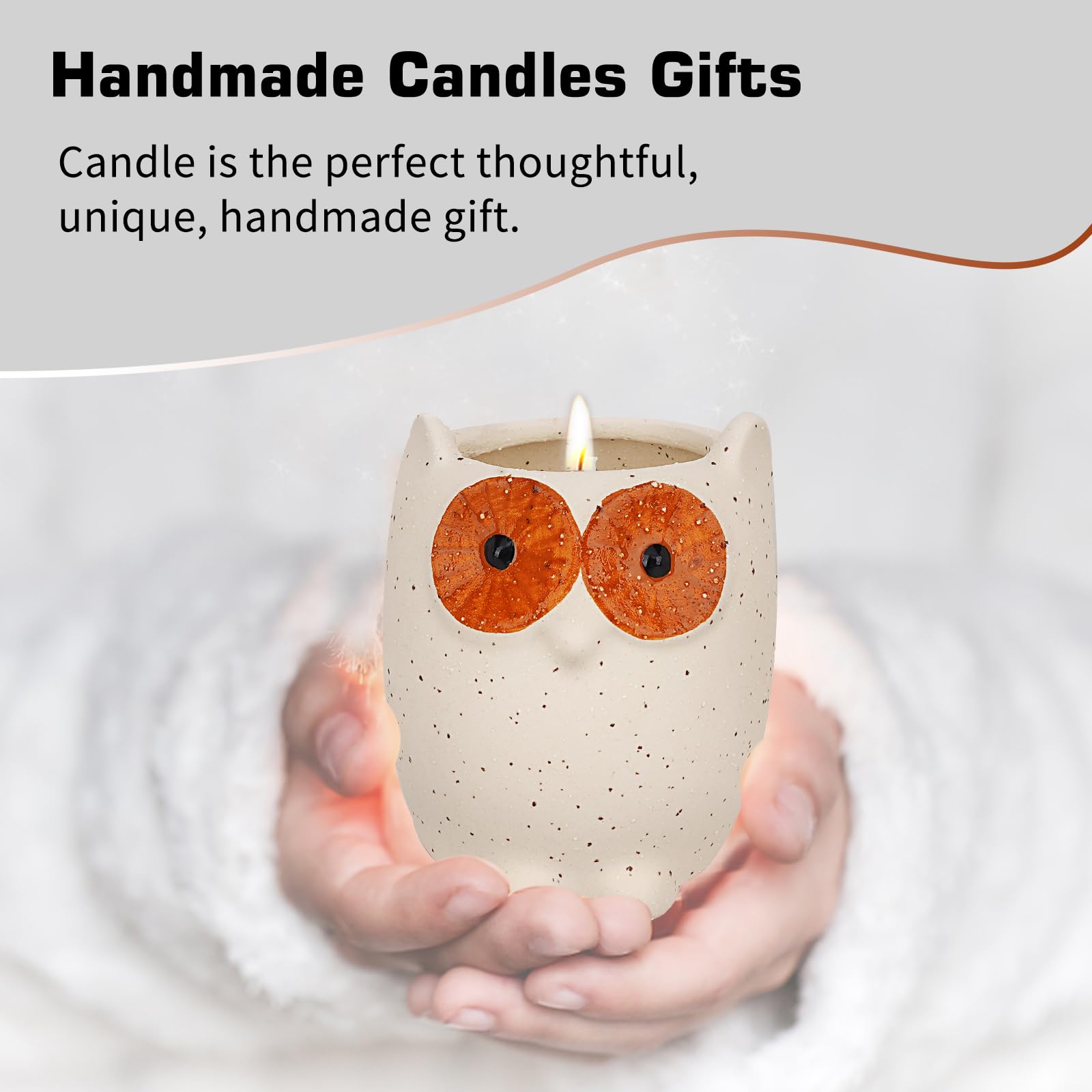 ETAKISH Lavender Scented Candle Gifts for Women, Cute Owl Highly Scented Aromatherapy Candle ETAKISH buy supplements canada
