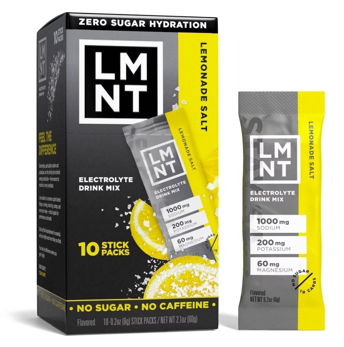 LMNTS Lemonade Zero-Sugar Electrolytes Drinks - 10ct/2.1oz KD Chocolates buy supplements canada