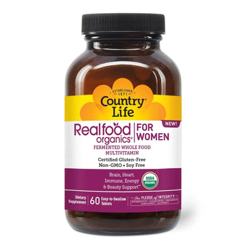Country Life Realfood Organics Women’s Multivitamin – USDA Organic, Vegan, Gluten-Free – 1,300mg Fermented Whole Foods, Vitamins D, E, B, Folate & Biotin Country Life buy supplements canada