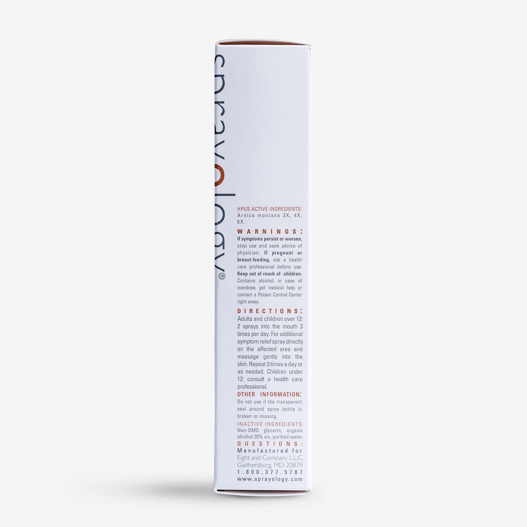 Sprayology Arnica Power - Homeopathic Oral Spray to Alleviate Muscle and Joint Discomfort | Vegan | Gluten-Free | All Natural | Lactose Free | Vegan | 30 Day Supply (1.38 fl oz) Sprayology buy supplements canada