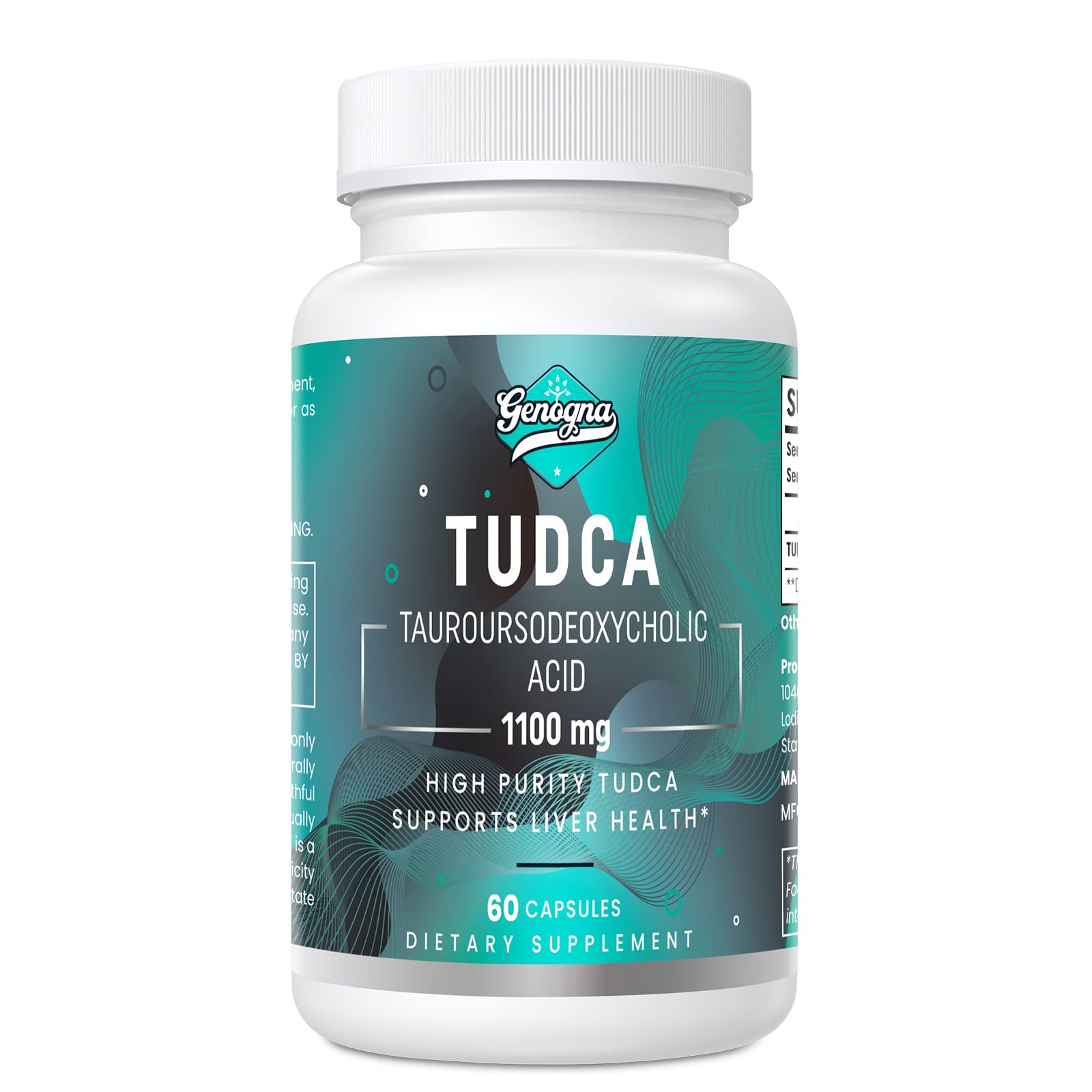 Genogna TUDCA 1100mg-Liver Support Supplement for Detox Cleanse, Water-Soluble Bile Genogna buy supplements canada