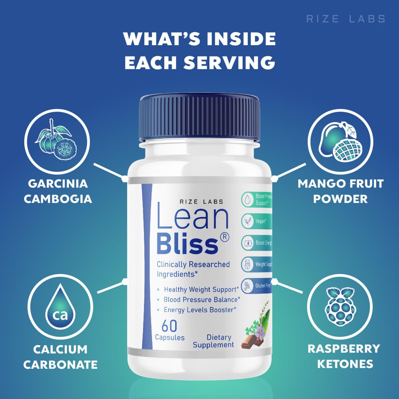 (2 Pack) Lean Bliss Weight Loss Pills, Lean Bliss Fat Burning Formula, LeanBliss Advanced rize labs buy supplements canada