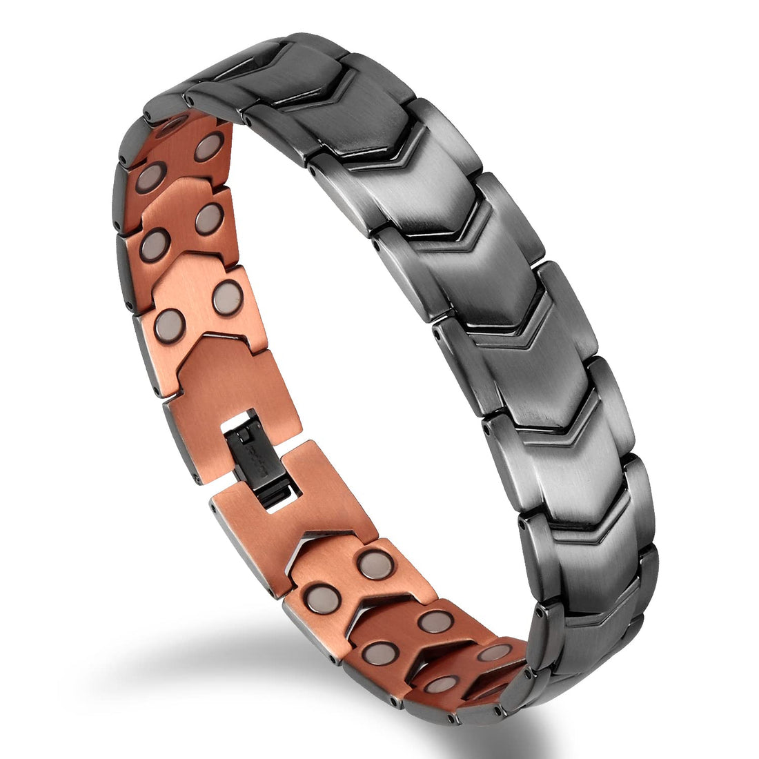 Auinz - Copper Bracelets for Men - 99.99% Solid Pure Copper Magnetic Bracelets Double-Row Auinz buy supplements canada