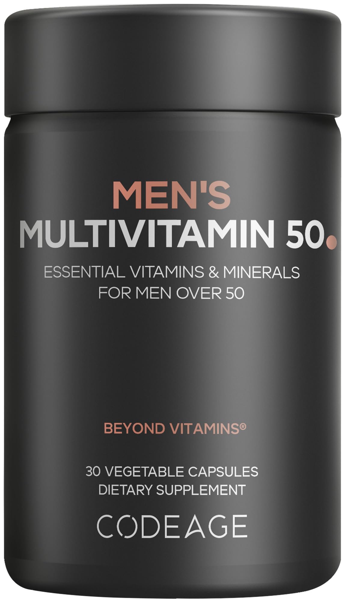 Codeage Men's Multivitamin 50 - Essential Vitamins & Minerals for Men Over 50 - Daily Multivitamins for Men Supplement - Vitamin A, C, D3, E, B6, B1, CoQ10, Probiotics, Lutein - Non-GMO - 30 Capsules Codeage buy supplements canada