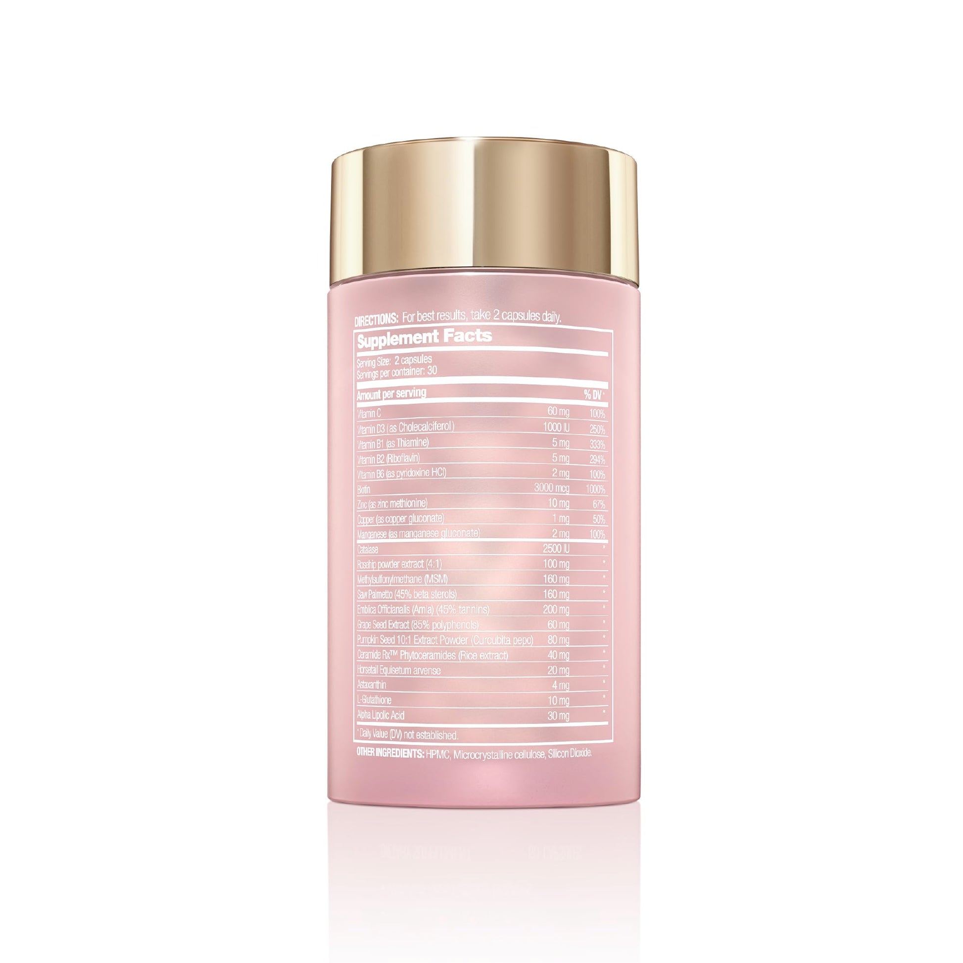Halo Beauty Hair Skin & Nails Supplement | Thicker Hair Growth, Radiant Skin & Strong Nails Support with Biotin, Saw Palmetto & Phytoceramides | Vegan Capsules | Made in USA | 1-Month Supply Halo Beauty buy supplements canada