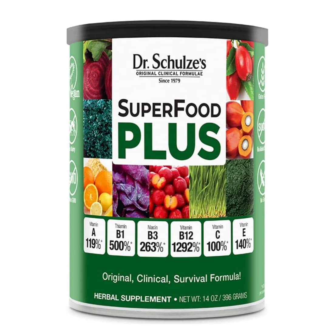 Dr. Schulze’s SuperFood Plus | Vitamin and Mineral Herbal Concentrate | Daily Nutrition Dr. Schulze's buy supplements canada