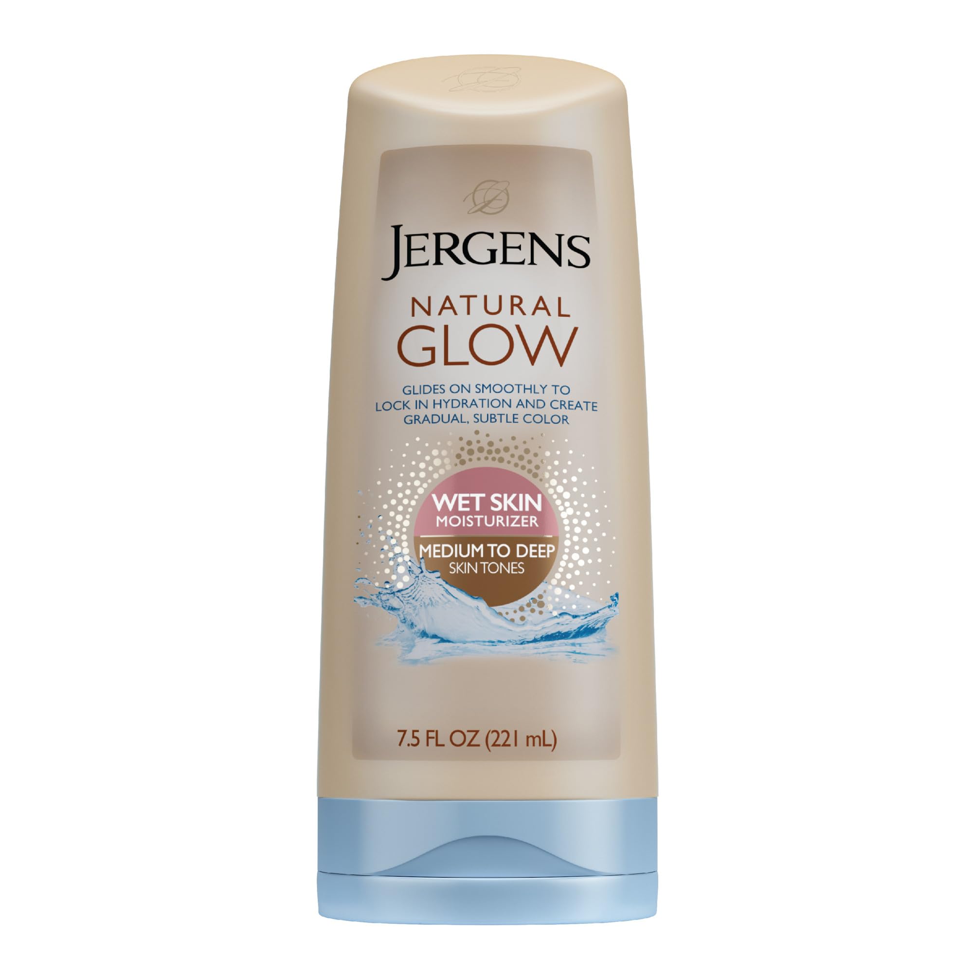 Jergens Natural Glow In Shower Lotion, Self Tanner for Medium to Deep Skin Tone, Sunless Tanning Wet Skin Lotion for Gradual Jergens buy supplements canada