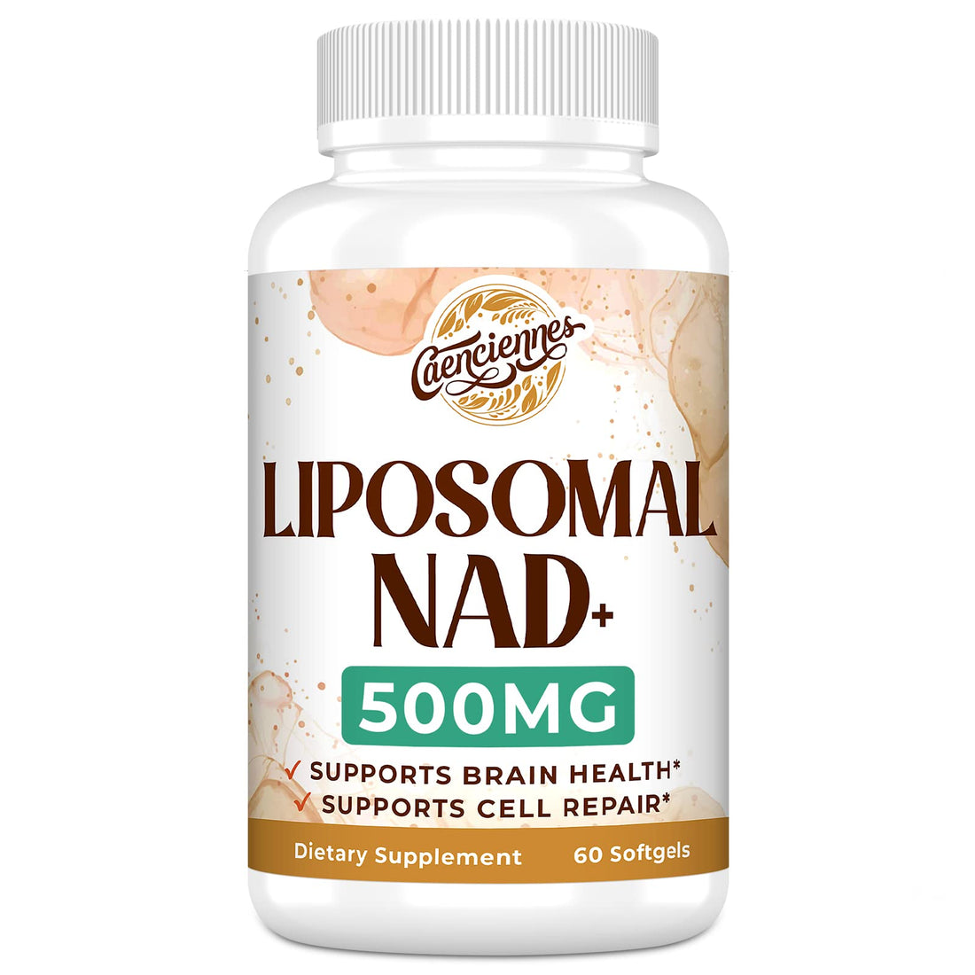 Caenciennes Liposomal NAD+ 500 MG Supplement, True NAD Plus Supplement, Superior Absorption, Boost NAD+ More Efficient Than Nicotinamide Riboside for Cellular Energy, Healthy Aging, 60 Serving Caenciennes buy supplements canada