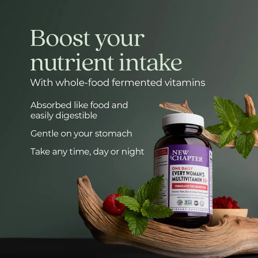 New Chapter Women’s Multivitamin 55+, Astaxanthin, B6, B12, D3, Vitamin C & Zinc, Immune, Heart, Cellular Energy New Chapter buy supplements canada