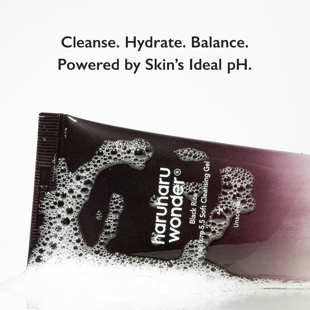HARUHARU wonder Black Rice Moisture 5.5 Soft Cleansing Gel, Gentle Daily Cleanser, Low 5.5pH, Moisture Balance, Soap Free HARUHARU buy supplements canada