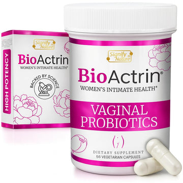 SIGNIFY NATURE Bioactrin Vaginal Probiotics for Women - Bacterial Vaginosis & Yeast Infection Treatment - BV Probiotic - pH Vaginitis Support-28 Pills SIGNIFY NATURE buy supplements canada