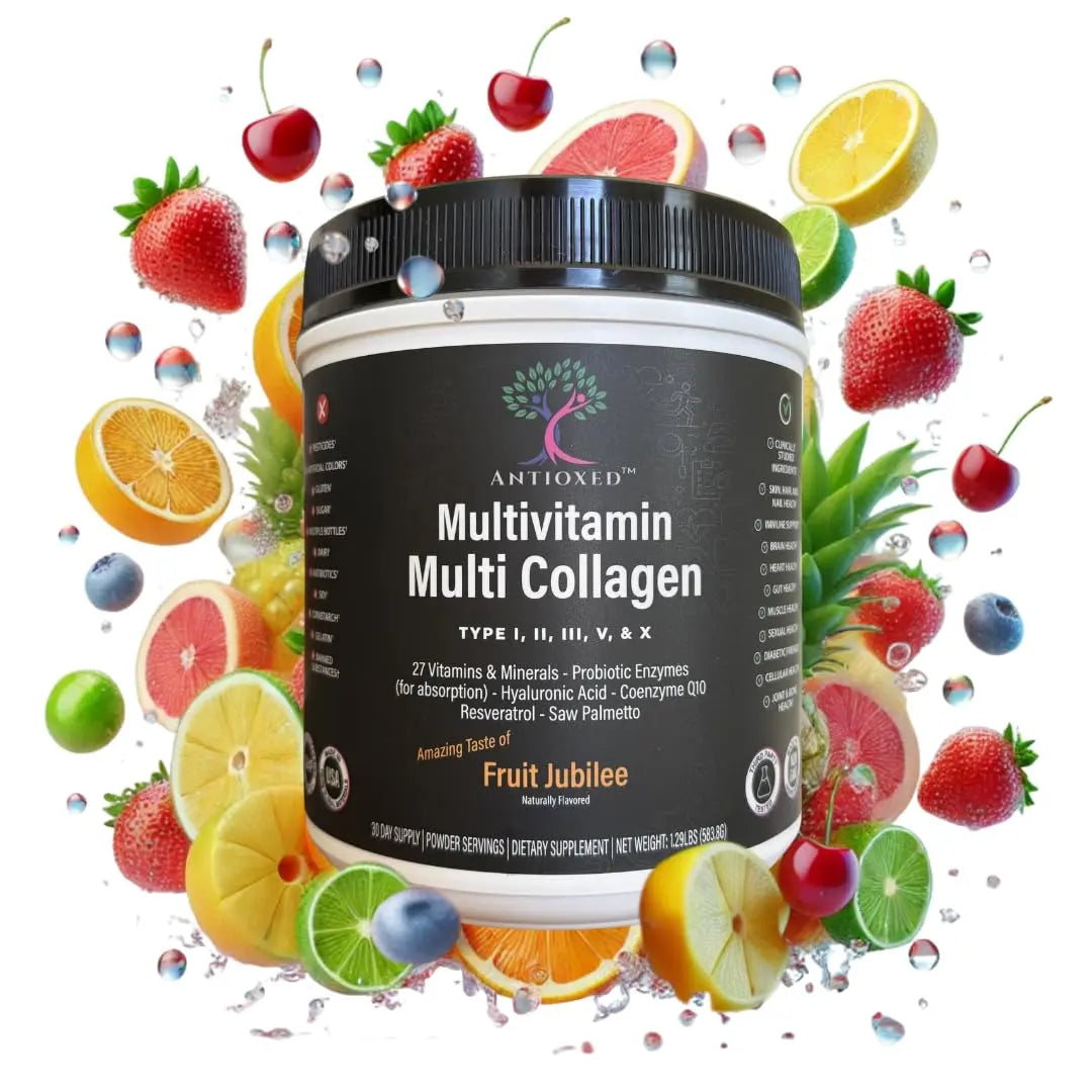 Antioxed Multi Collagen Multivitamin for Women+Men, Keto, Skin, Joint, Cognitive, Heart, Sensual, & Immune Health, Hydrolyzed Peptides, Antioxidants, Probiotics Antioxed buy supplements canada