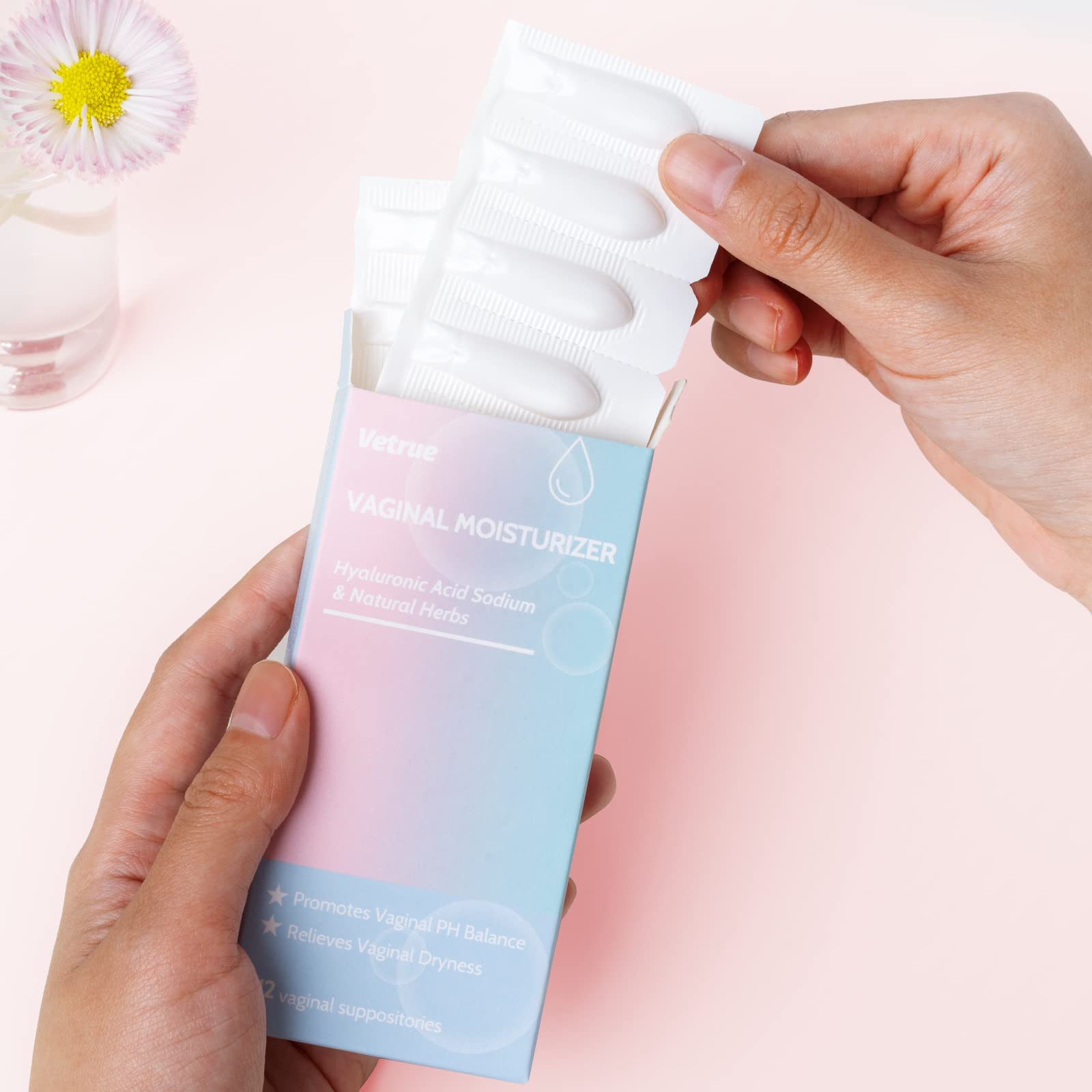 vetrue Intimate Moisturizer, Vaginal Suppository for Dryness & Discomfort, Feminine Long Lasting vetrue buy supplements canada