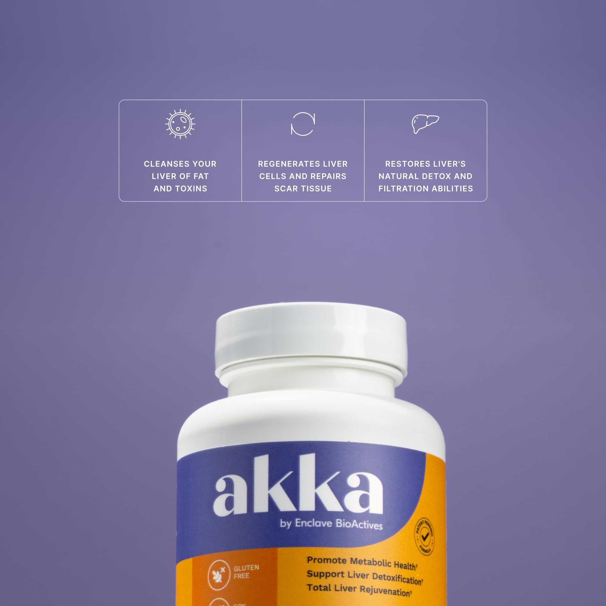 AKKA Premium Liver Cleanse Detox & Repair Superbiotic - Supports Liver Health & Function, Boosts Energy, Digestion & Metabolism with Bioavailable Pasteurized Akkermansia, Non-GMO, Gluten-Free, 60 Caps AKKA buy supplements canada