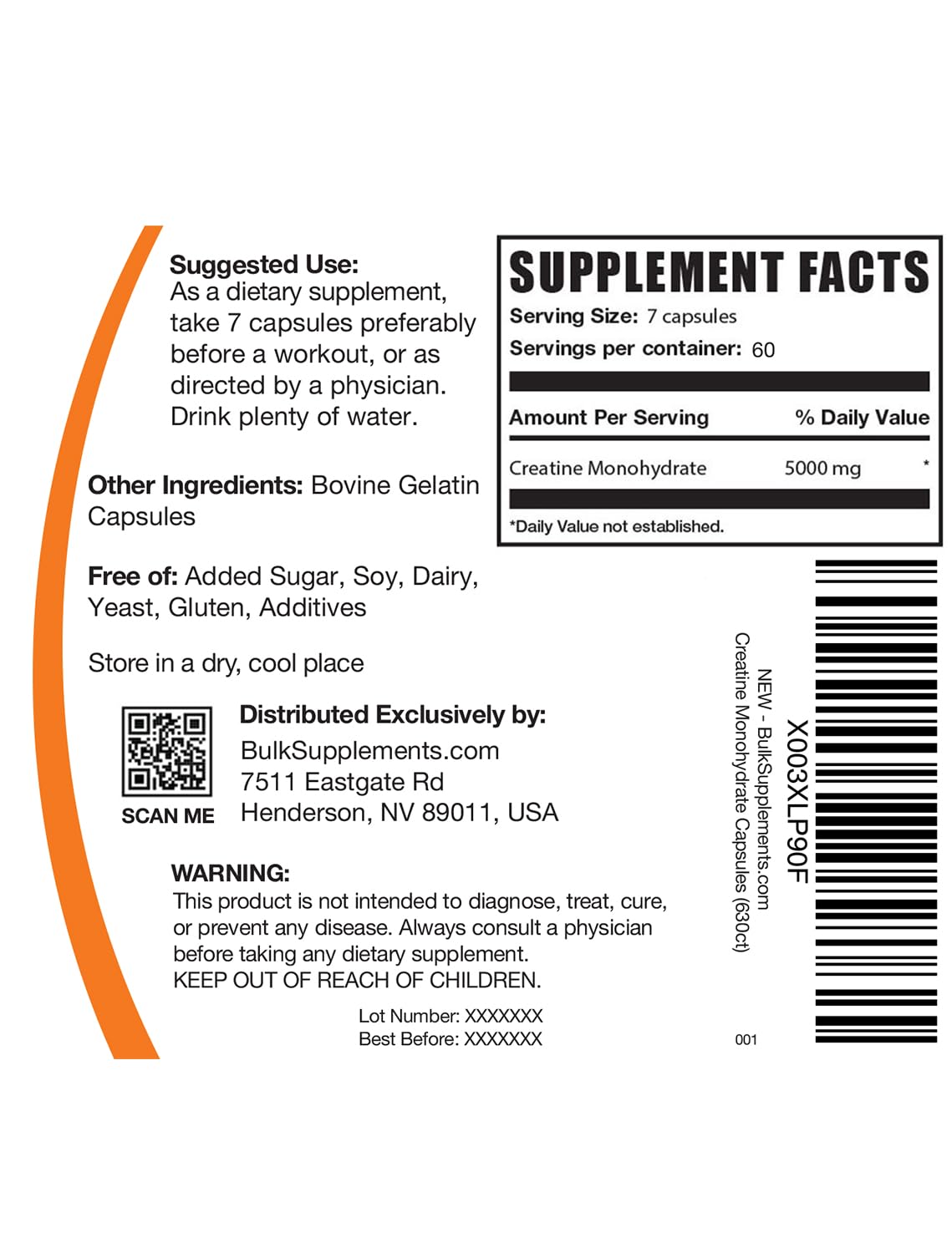 BULKSUPPLEMENTS.COM Creatine Monohydrate Capsules - Micronized Creatine Monohyd BULKSUPPLEMENTS.COM buy supplements canada