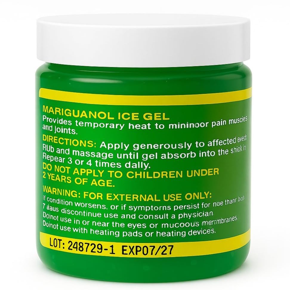 Mariguanol Extra Strong Muscle Rub Gel with Hemp Oil, Menthol & Camphor – Cooling, Fast-Absorbing Topical Gel for Post-Workout Active Lifestyles – Net Wt. (4 Ounce (Pack of 1)) MARIGUANOL buy supplements canada