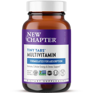 New Chapter Tiny Tabs Multivitamin with 20+ Nutrients for Immune, Cellular Energy & Stress Support, Including Vitamin D3 + B Vitamins, 192 Count New Chapter buy supplements canada