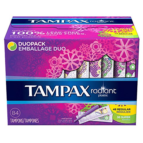 Tampax 29936 Radiant Tampons Regular Super, 84 Count (Pack of 1) Tampax buy supplements canada