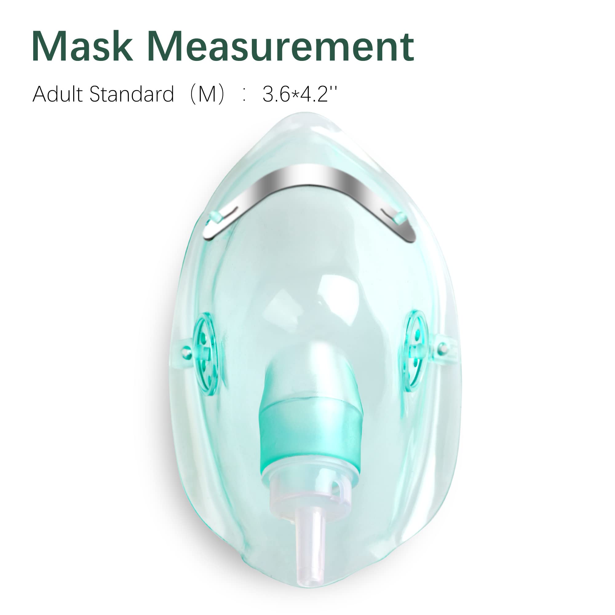 ANSNF 2 Pack Oxygen Mask for Face Adult with 6.6' Tube & Adjustable Elastic Strap - Size M+L ANSNF buy supplements canada