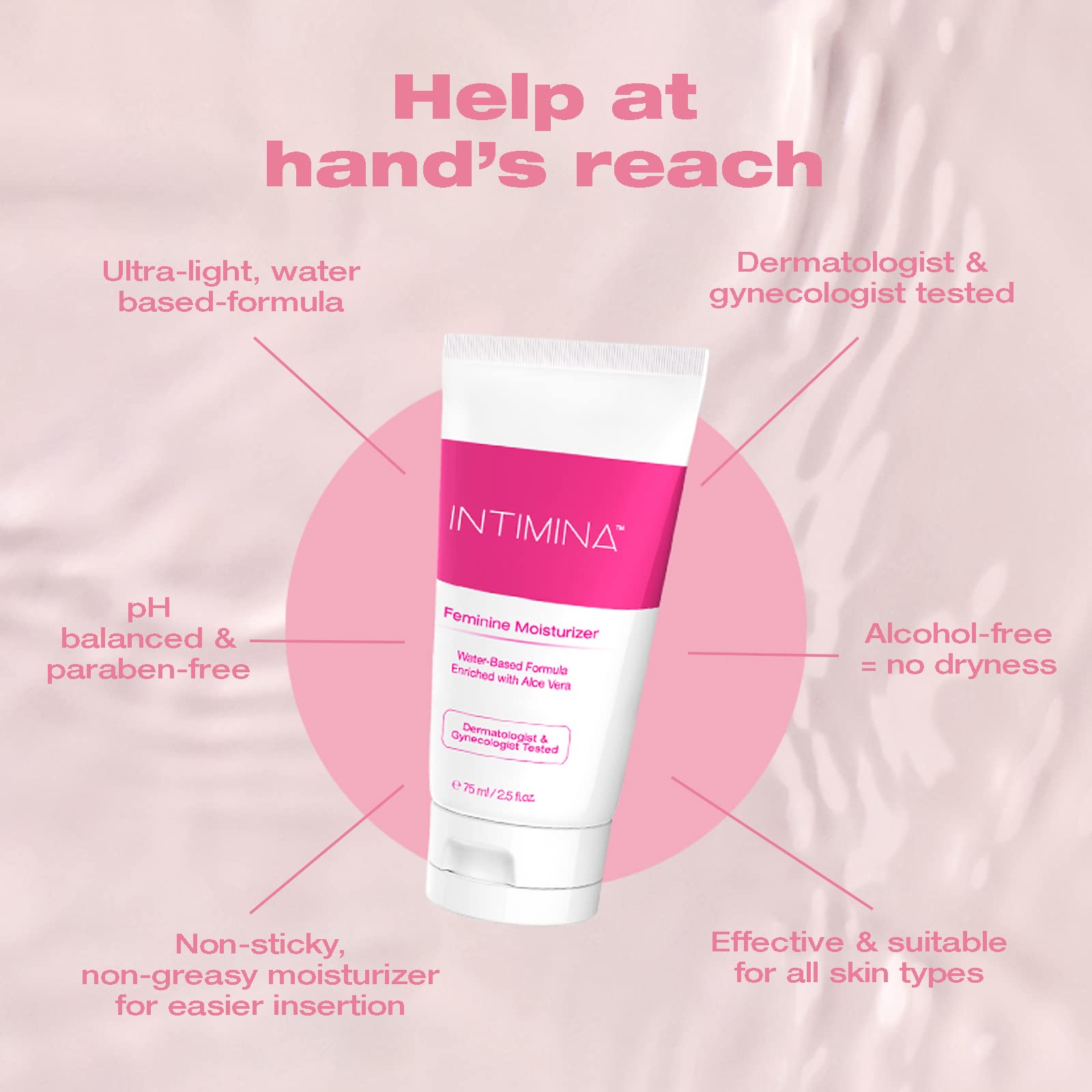 Intimina Feminine Moisturizer - Vaginal Moisturizer - Personal Lubricant for Women Water Based Lubrication INTIMINA buy supplements canada