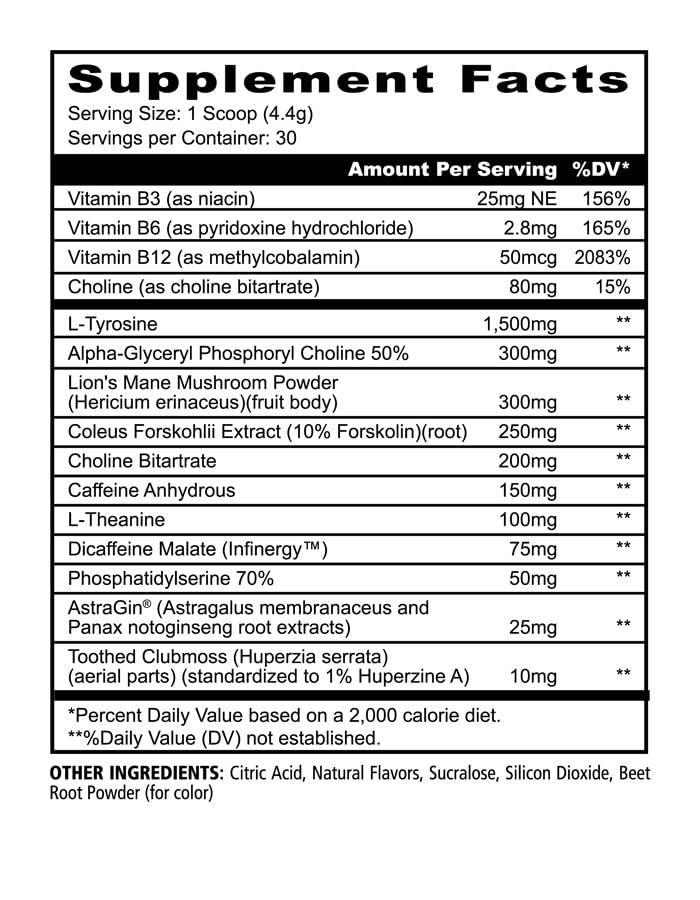 Underground Bio Labs Panda Supps Focus Super Nootropic 3.0, Energy, Clarity, Mood,Creativity,Vision, 300MG Alpha GPC,1.5G L-Tyrosine, Lions Mane, AstraGin™ (30 Servings) (Pink Lemonade 3.0) Underground Bio Labs buy supplements canada