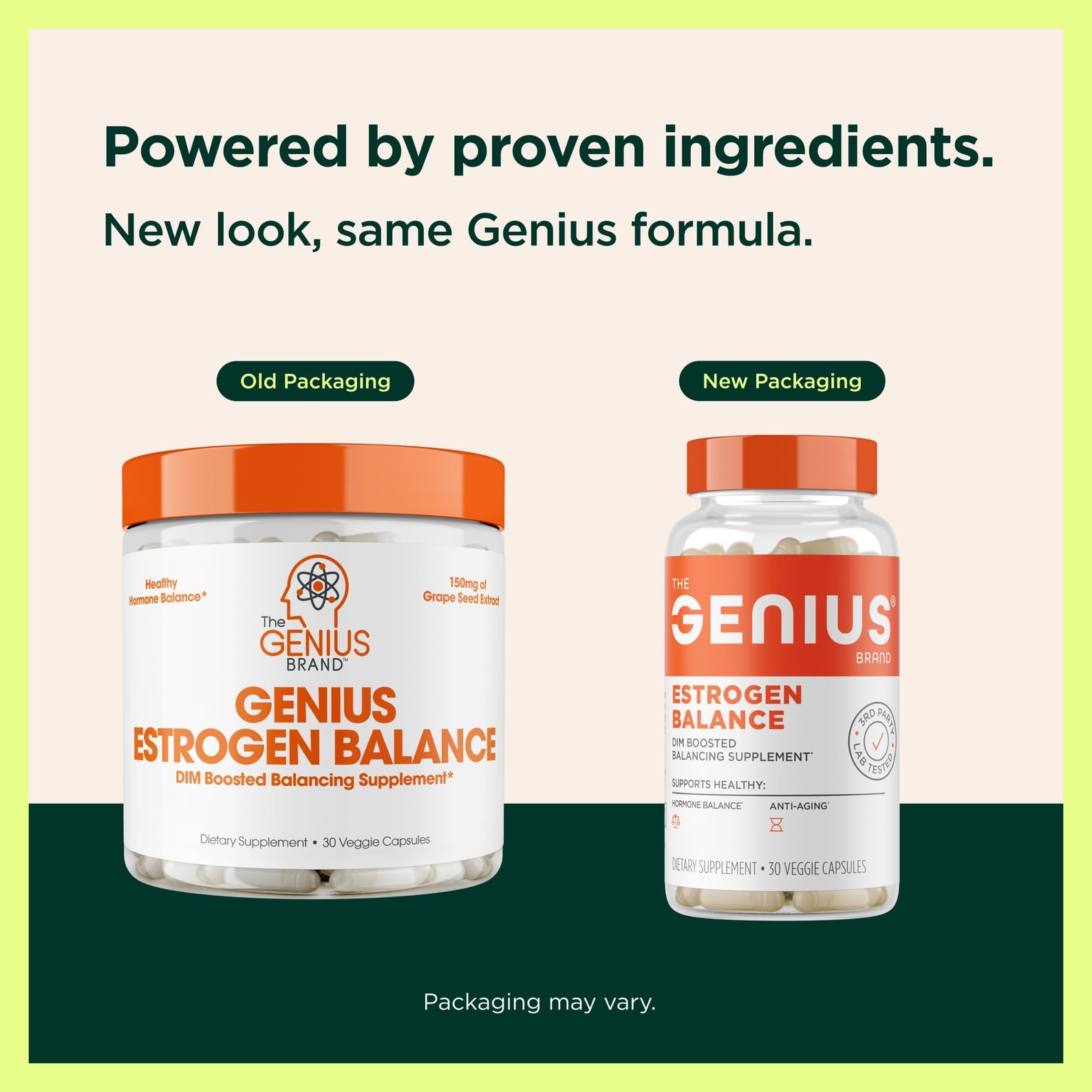 Genius Estrogen Balance, Dim Supplement - Blocker for Men & Women - Hormones, Hormonal Acne & Menopause - Aromatase Inhibitor with Grape Seed Extract & BioPerine - 30 Capsules The Genius Brand buy supplements canada