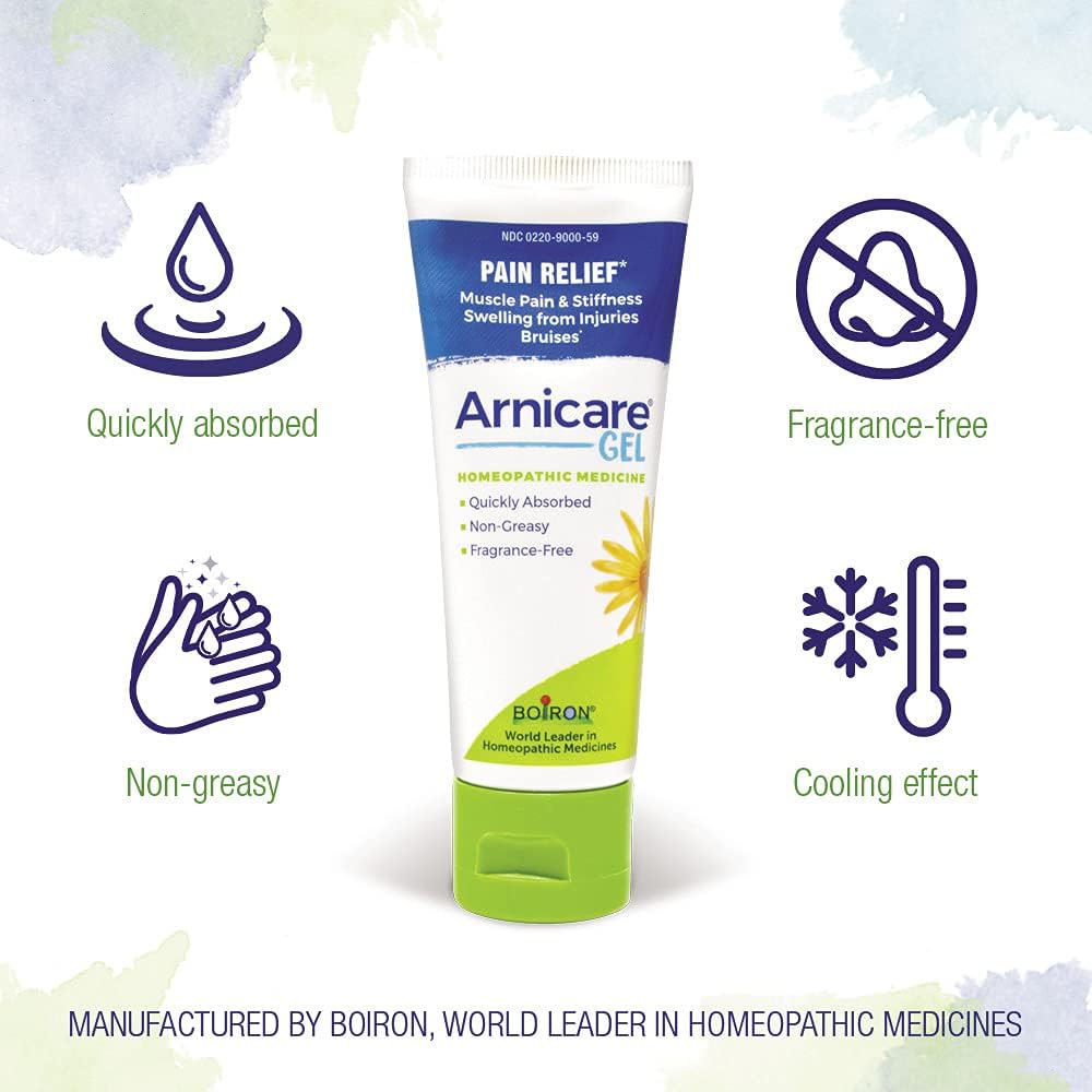 Boiron Arnicare 4.2oz Gel (Pack of 2) - Soothing Relief - Muscle & Joint Pain, Bruises, Swelling - Fragrance-Free Boiron buy supplements canada