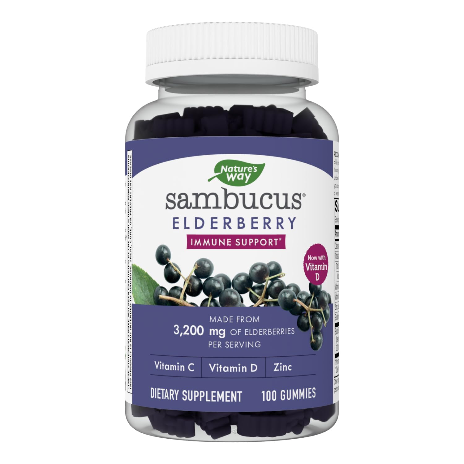 Nature's Way Sambucus Elderberry Gummies - Immune Support Supplement for Kids Nature's Way buy supplements canada