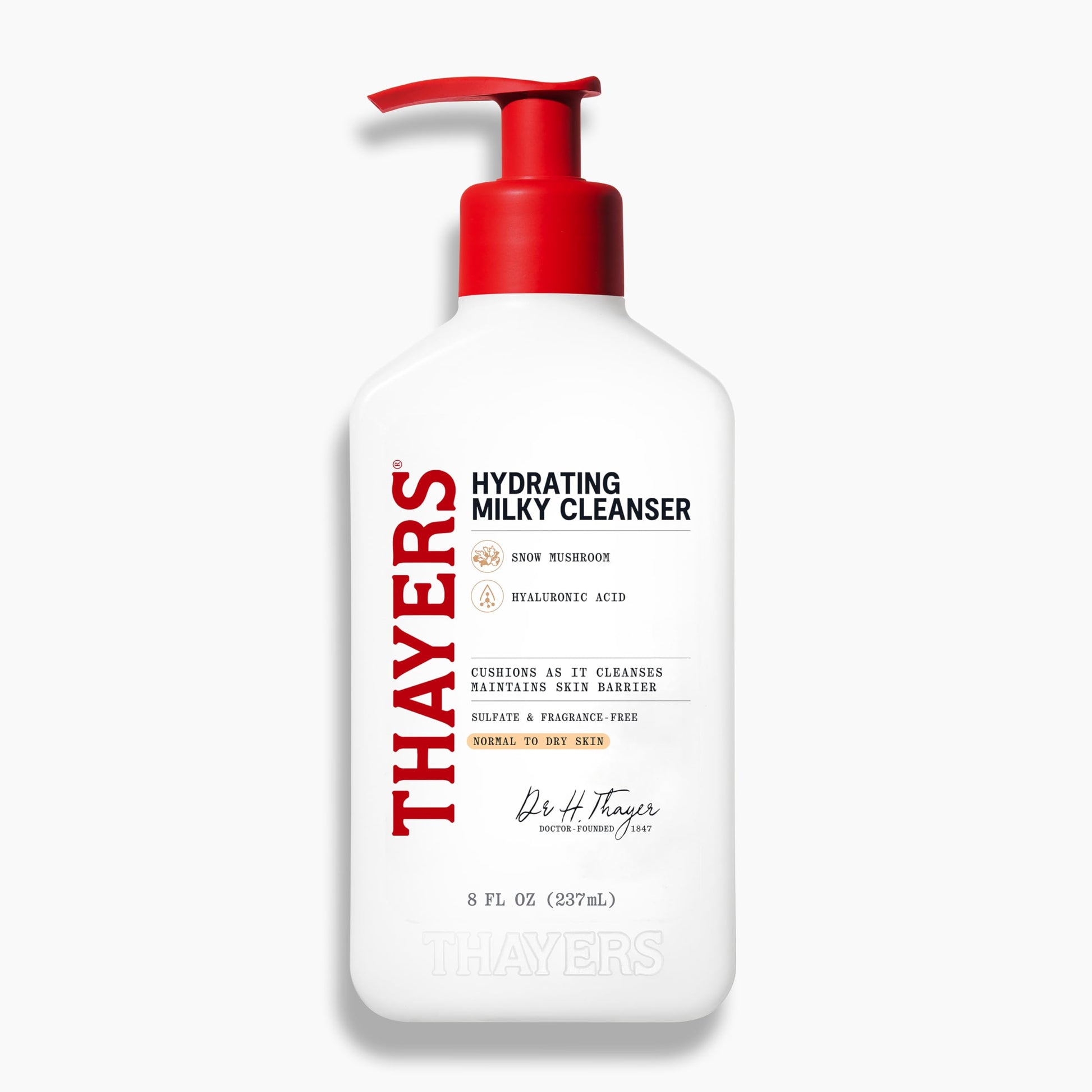 Thayers Milky Hydrating Face Cleanser with Snow Mushroom and Hyaluronic Acid, Dermatologist Recommended Gentle Facial Wash and Hydrating Skincare THAYERS buy supplements canada