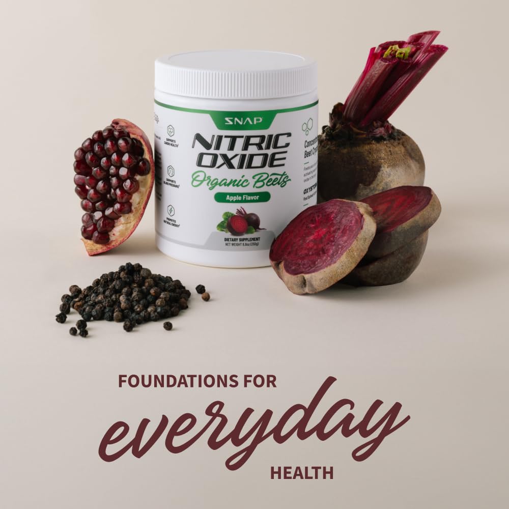 Snap Supplements USDA Organic Beet Root Powder, 3-in-1 Nitric Oxide Supplement Snap Supplements buy supplements canada