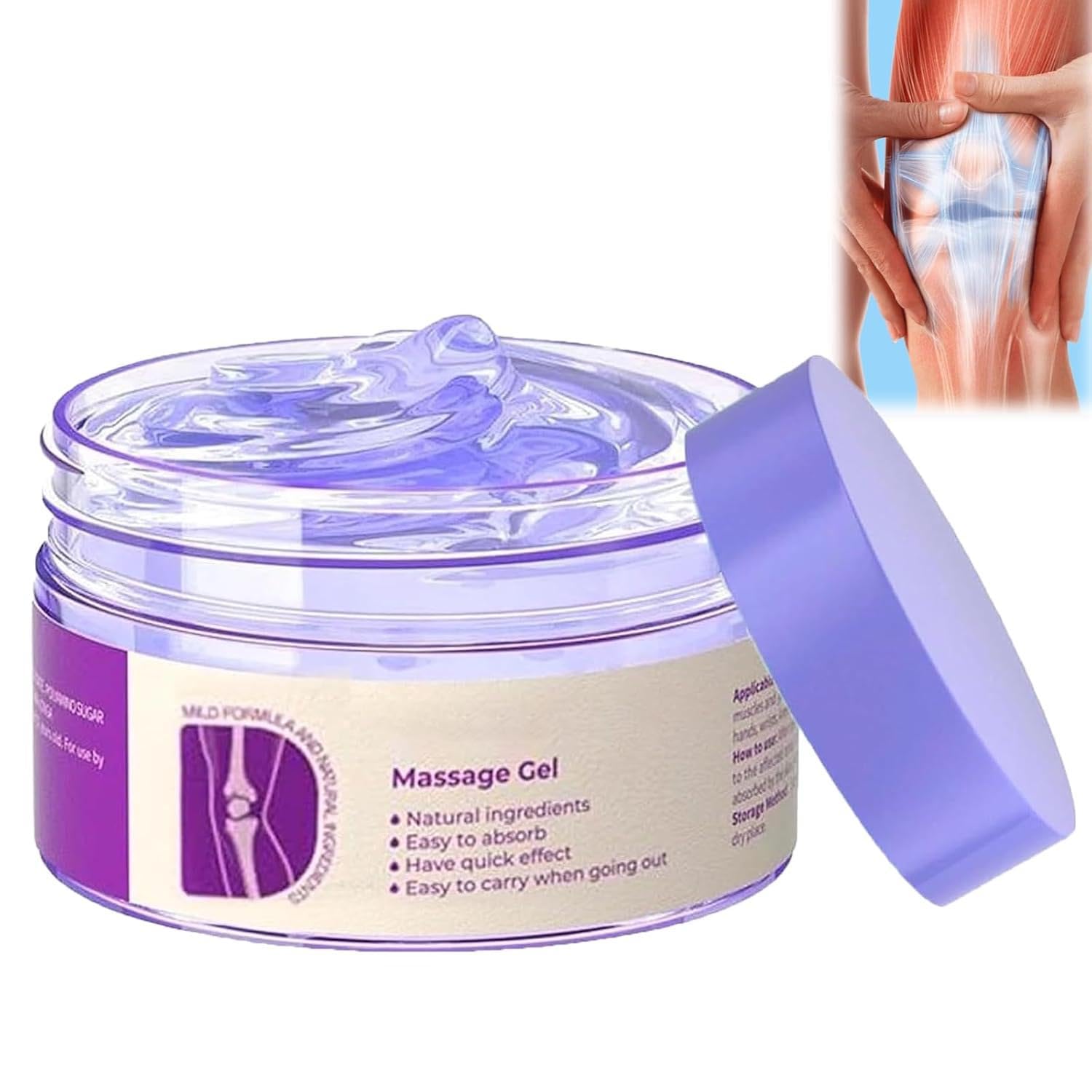 Soothing Relief Massage Gel, Joint Gel Purple Gel Cooling Activities Throughout The Body, Soothing Knees, Lumbar, Neck, Back, Shoulders, Hands, and Feet iaredon buy supplements canada