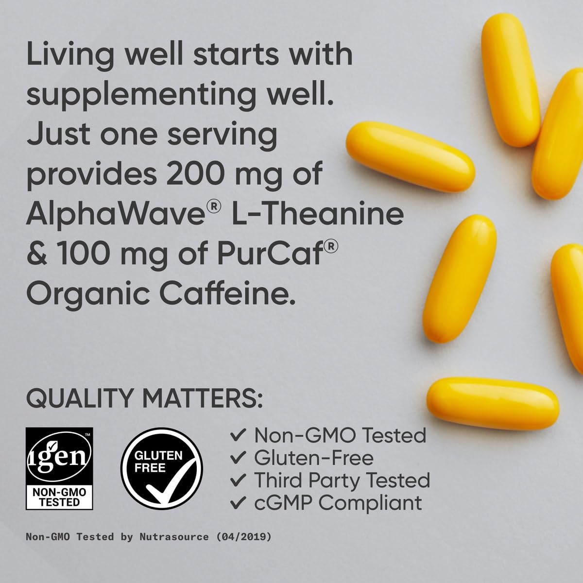 Sports Research L-Theanine Supplement with Caffeine & Coconut MCT Oil - Focused Energy, Alertness & Relaxation Without Drowsiness - 200mg L Theanine, 100mg Organic Caffeine - 60 Liquid Softgels Sports Research buy supplements canada