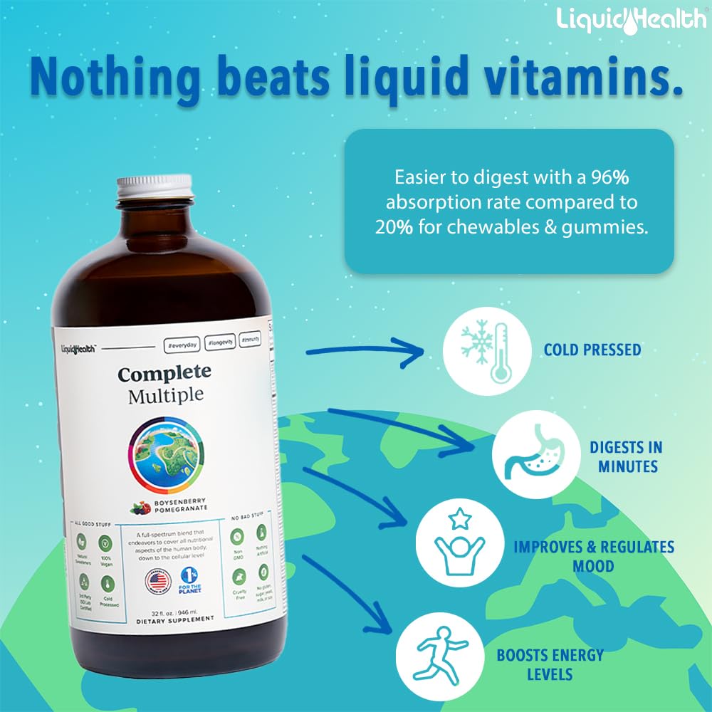 LIQUIDHEALTH 32 Oz Liquid Multivitamin for Adult Men & Women - Complete Multiple LIQUIDHEALTH buy supplements canada
