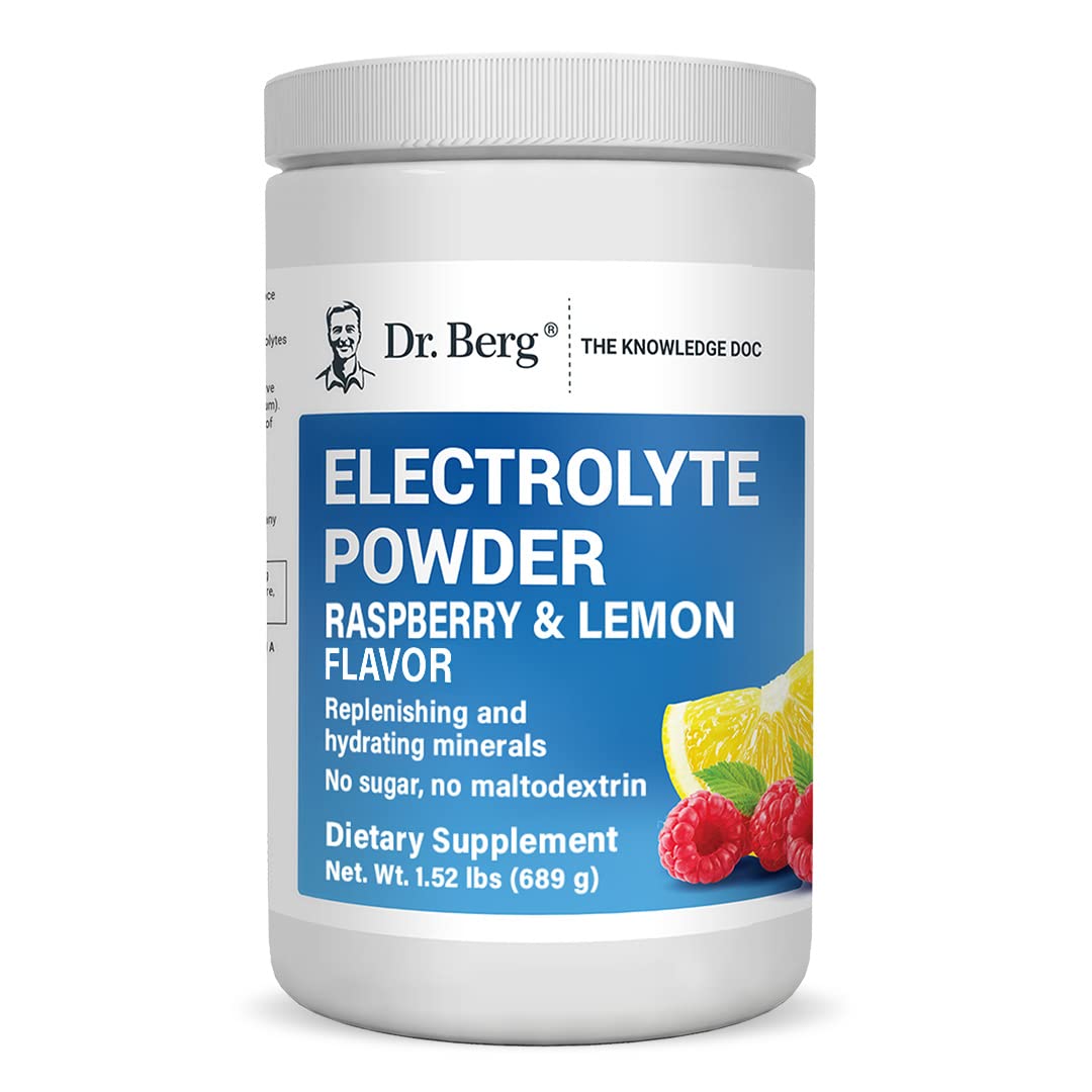 Dr. Berg's Electrolyte Powder 100 Servings Bundle - Raspberry Lemon & Lemonade Dr. Berg Nutritionals buy supplements canada