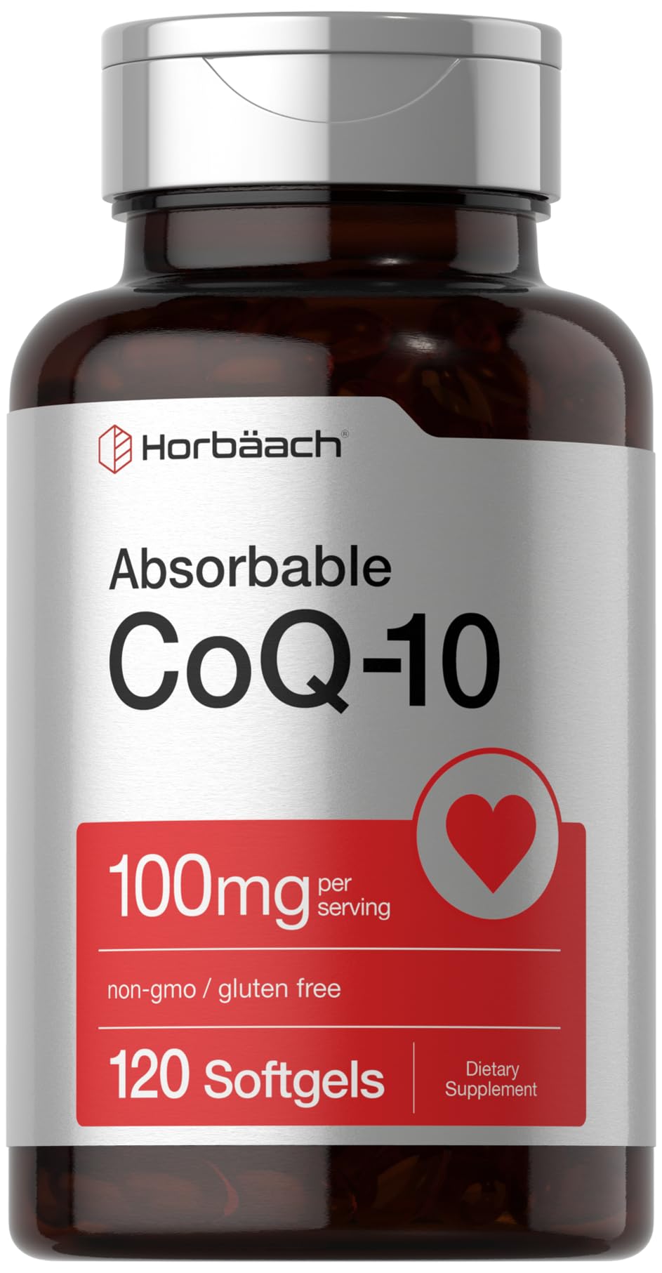 Horbäach CoQ10 100mg Softgels | 120 Count | Non-GMO and Gluten Free Supplement Horbäach buy supplements canada