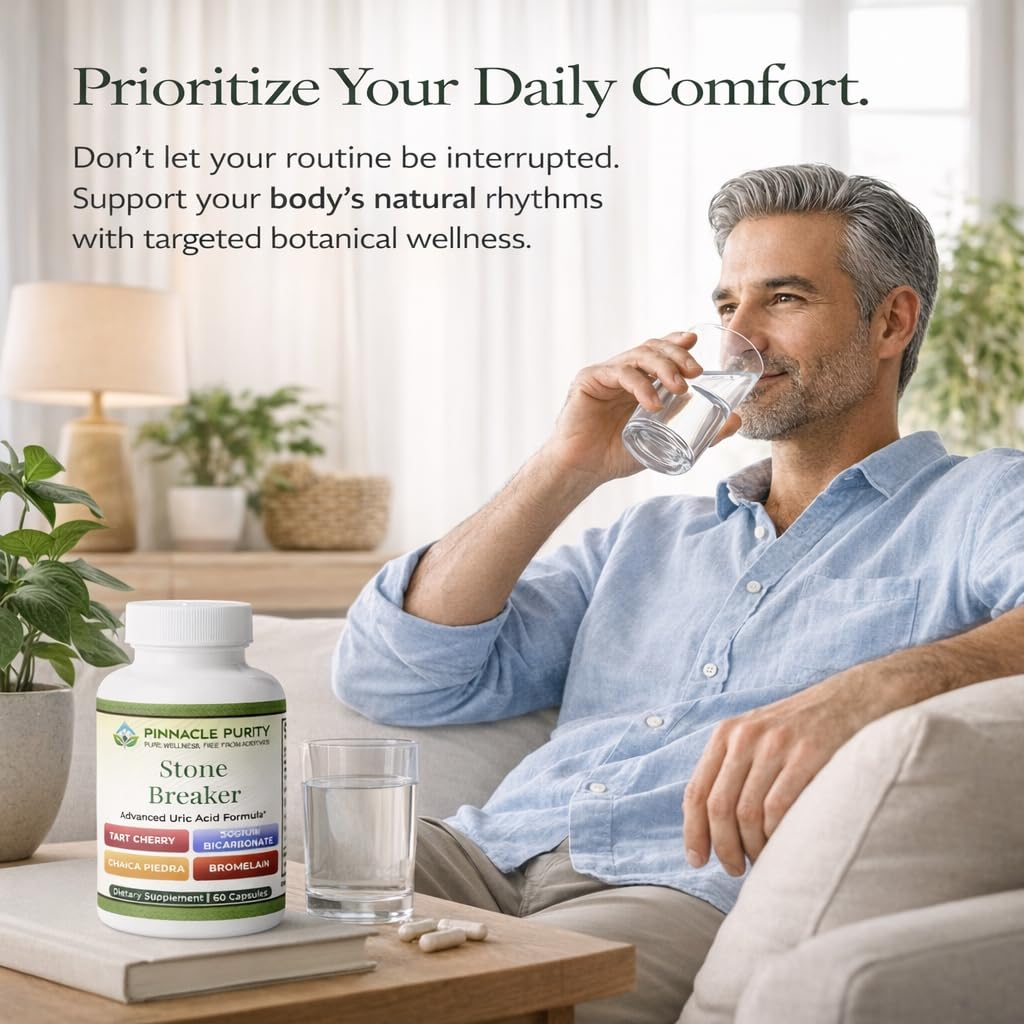 Pinnacle Purity Stone Breaker 60 Capsules, With Chanca Piedra, Tart Cherry & Bromelain – Supports Kidney & Liver Balance, Promotes Gentle Stone Management, Enhances Natural Cleansing Pathways, Non-GMO Pinnacle Purity buy supplements canada