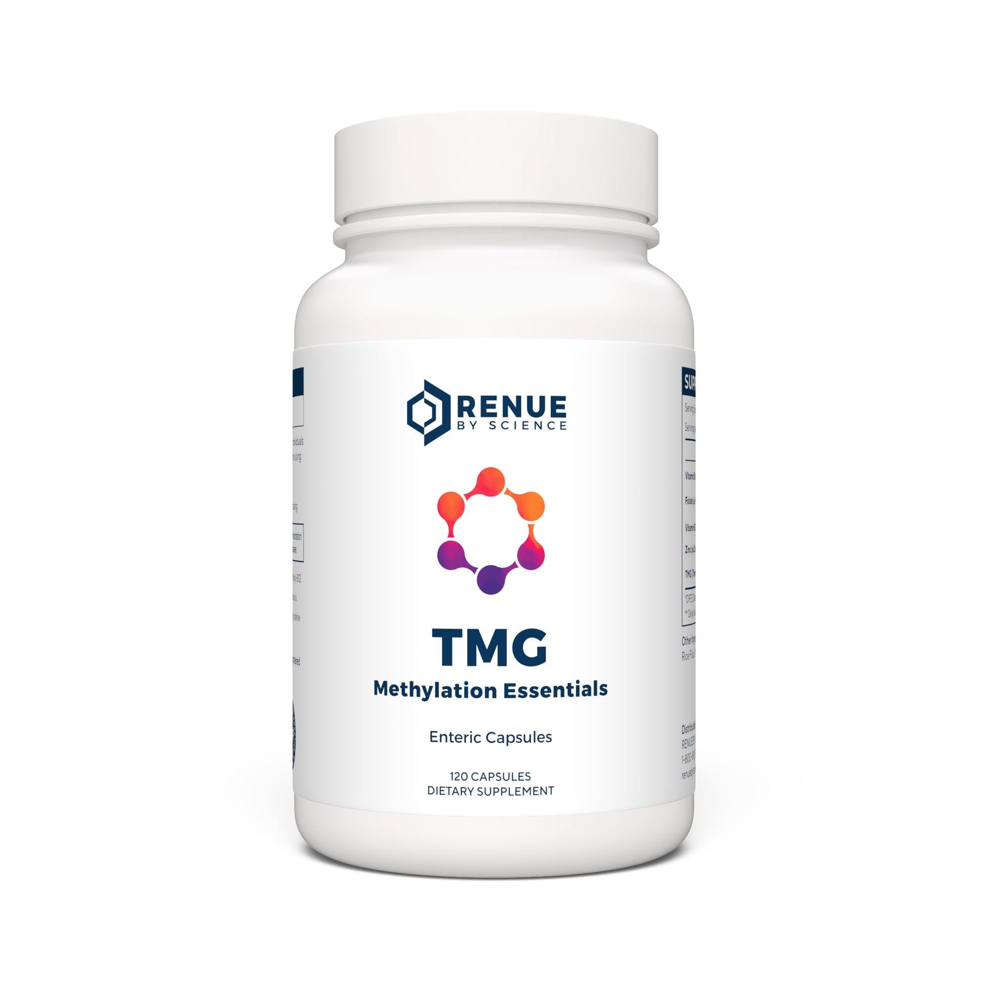 Renue By Science TMG | High Strength TMG Supplements | 120 Trimethylglycine Capsules - 900mg TMG per Serving with Vitamin B12 Vitamin B6 Folate & Zinc | Made in The USA & Third-Party Tested Renue By Science buy supplements canada