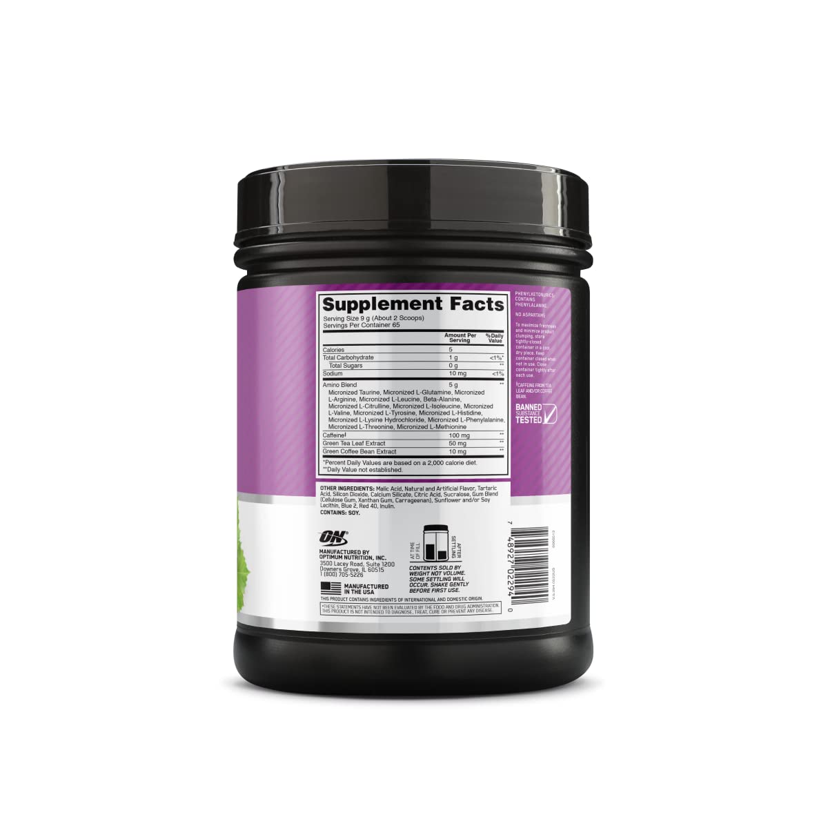Optimum Nutrition Amino Energy - Pre Workout with Green Tea, BCAA, Amino Acids, Keto Friendly, Green Coffee Extract, Energy Powder Optimum Nutrition buy supplements canada