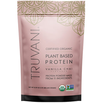 Truvani Organic Vegan Protein Powder Vanilla Chai - 20g of Plant Based Protein, Organic Truvani buy supplements canada