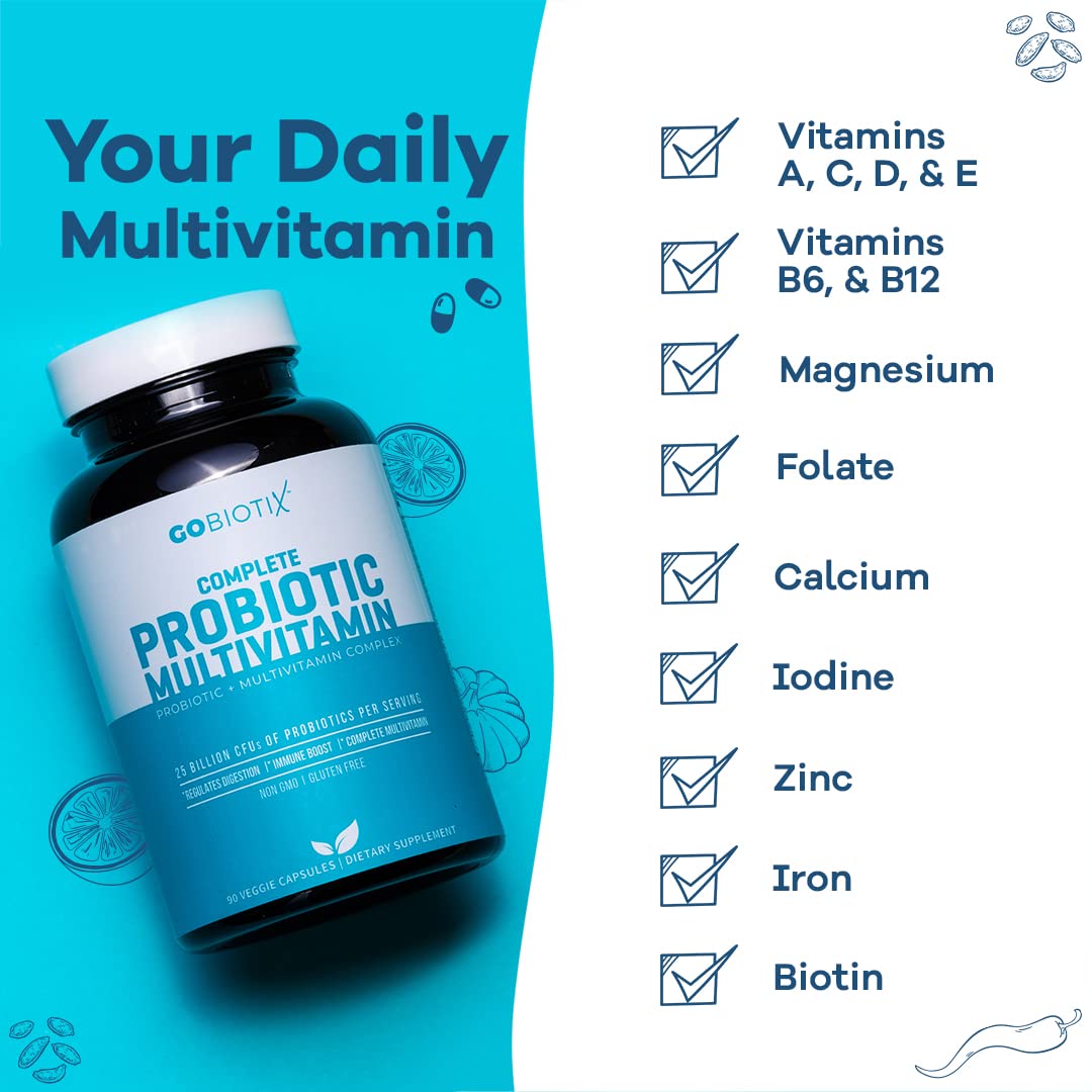 GOBIOTIX Probiotic Multivitamin Supplement - Daily Multivitamins with Probiotics GOBIOTIX buy supplements canada