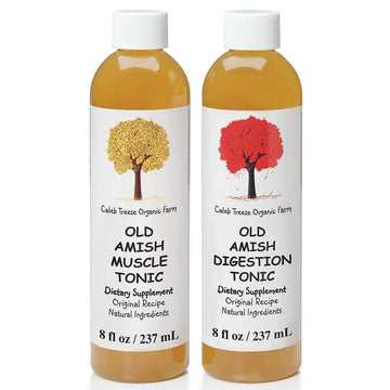 Old Amish Muscle and Digestion Tonic Pack (Formerly: Stops Leg Cramps and Stops Acid Reflux) with Apple Cider Vinegar Bundle by Caleb Treeze Caleb Treeze buy supplements canada