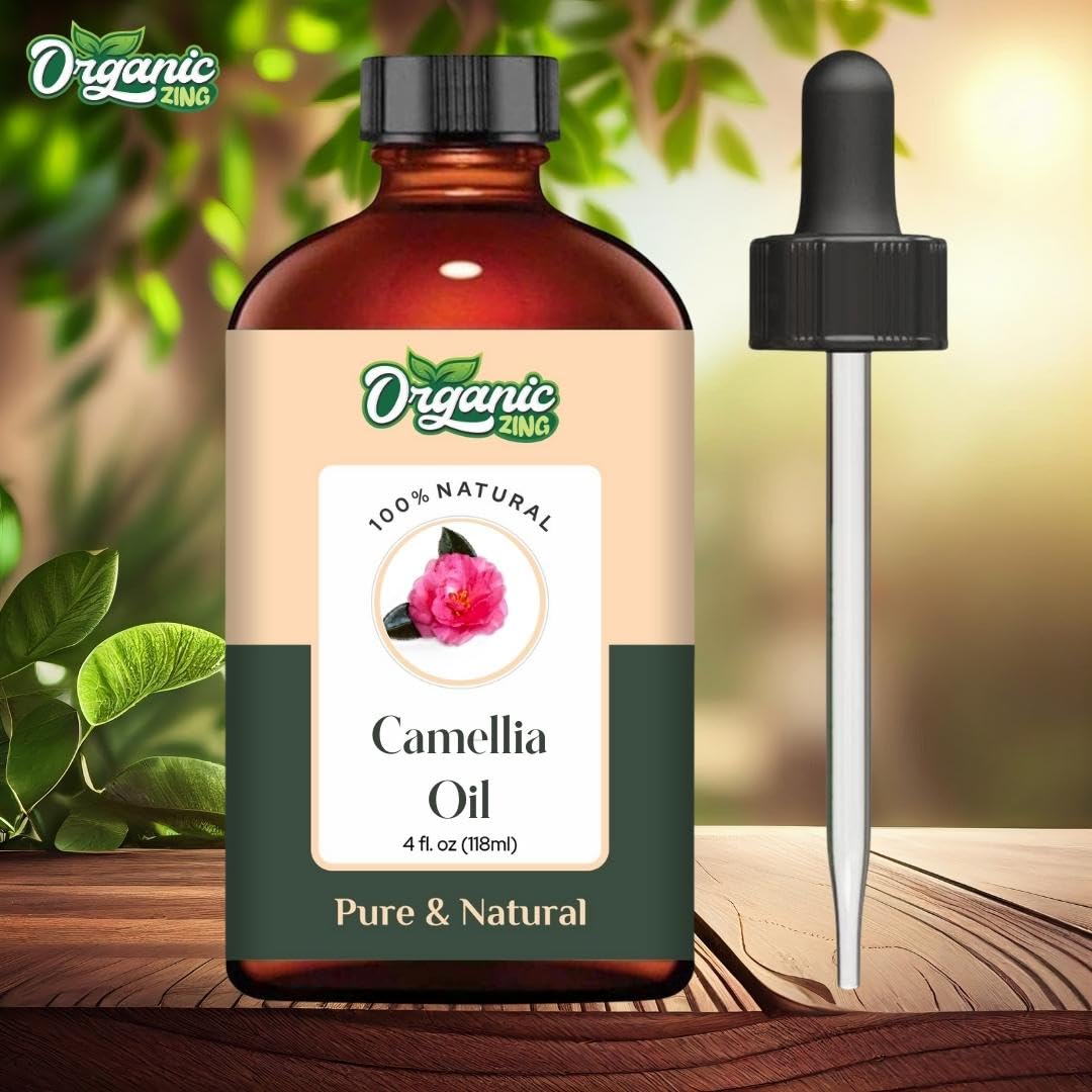 Organic Zing Camellia (Camellia Japonica) Oil | Pure & Natural Carrier Oil for Skincare, Hair Care & Massage ORGANIC ZING buy supplements canada
