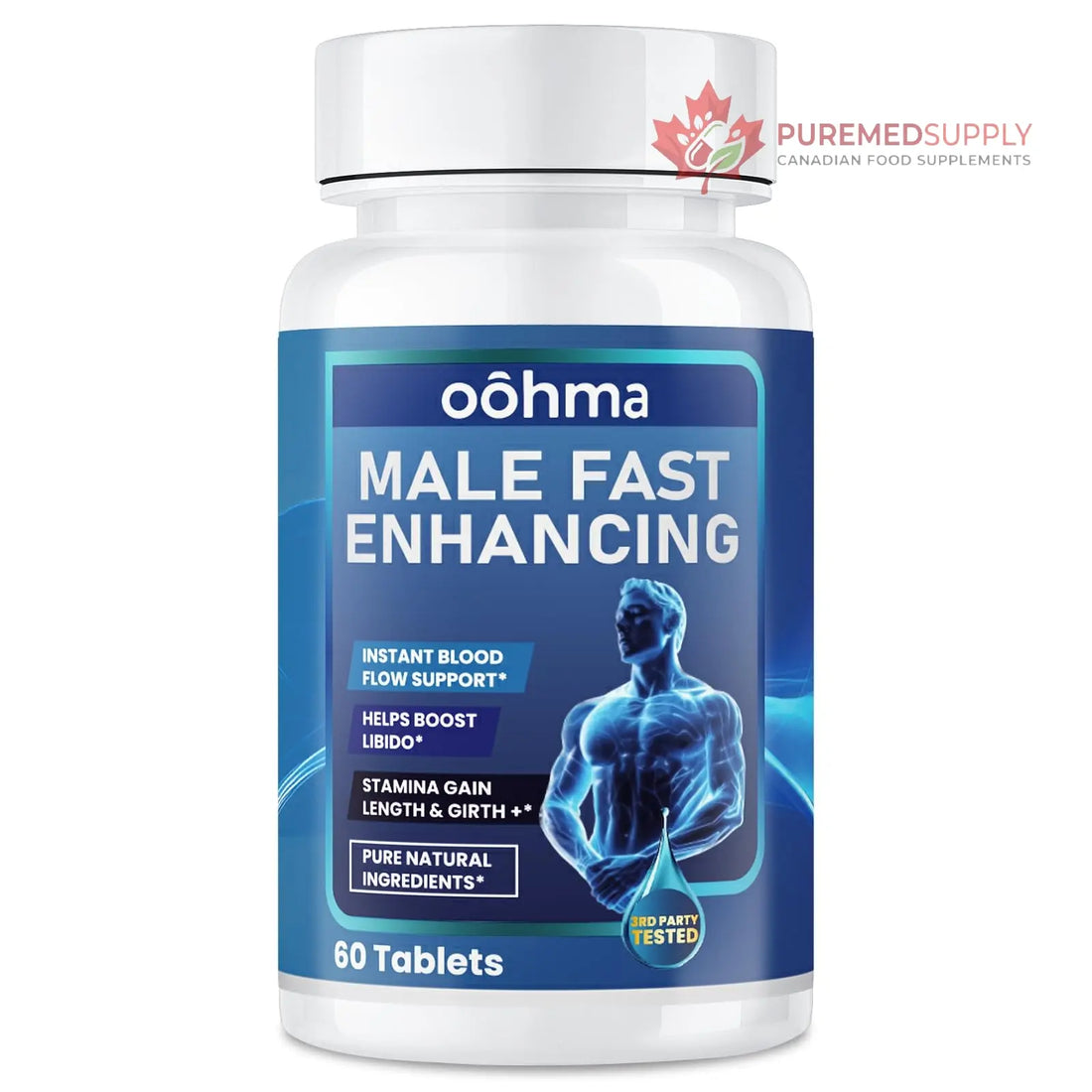 Oohma New Male Enhancing Supplement, Designed to be Fast Acting for Blood Flow to Gain Length & Girth + Stamina, Maca, Epimedium, and Other Natural Ingredients, 3rd Party Tested Supplement 60 Tablets Oohma buy supplements canada