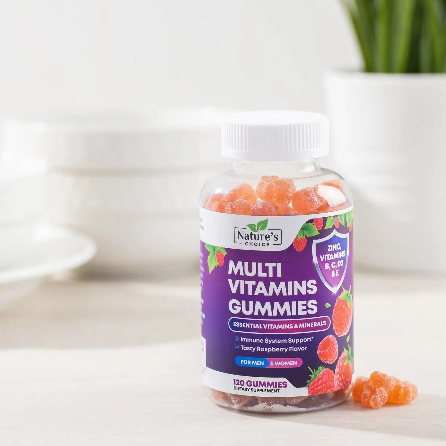 Multivitamin Gummies for Adults - Complete Adult Multivitamins Gummy with Essential Vitamins A, C, D, E, & High Potency B12 for Women & Men Nature's Choice buy supplements canada