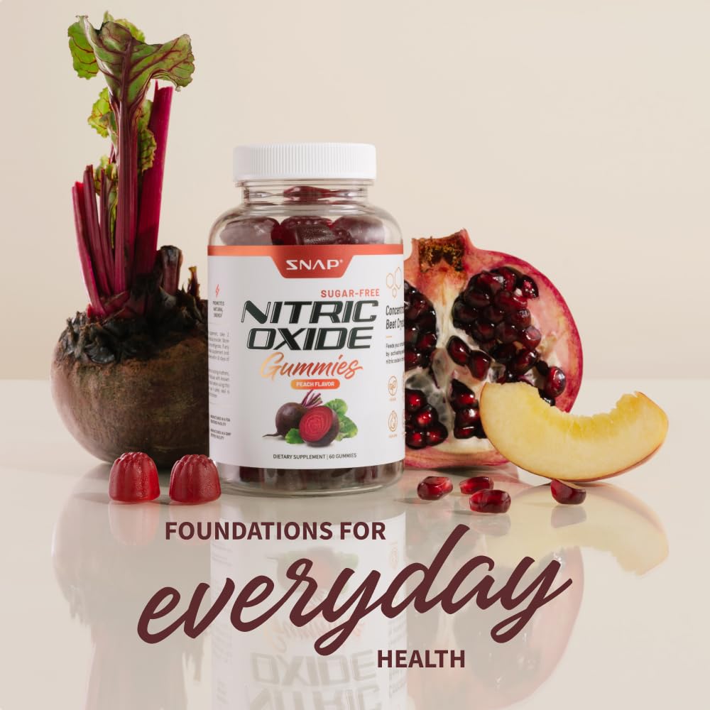 Snap Supplements Nitric Oxide Beet Root Gummies - Support Healthy Blood Circulation Snap Supplements buy supplements canada