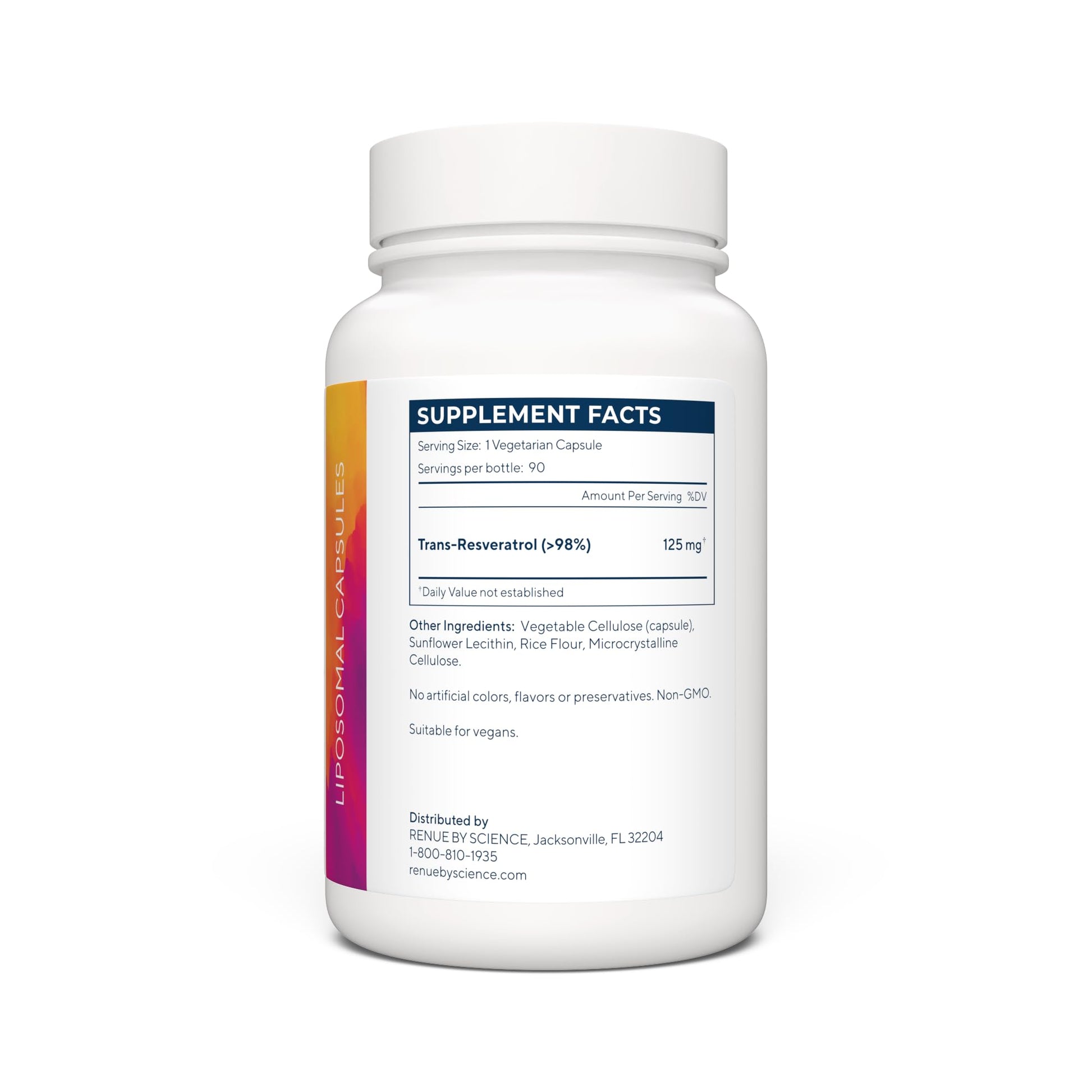 Renue By Science Resveratrol | High Strength Liposomal Resveratrol Supplement | 90 Trans Resveratrol Capsules - 125mg Reservatrol per Serving | Non-GMO | Made in The USA Third-Party Tested Renue By Science buy supplements canada