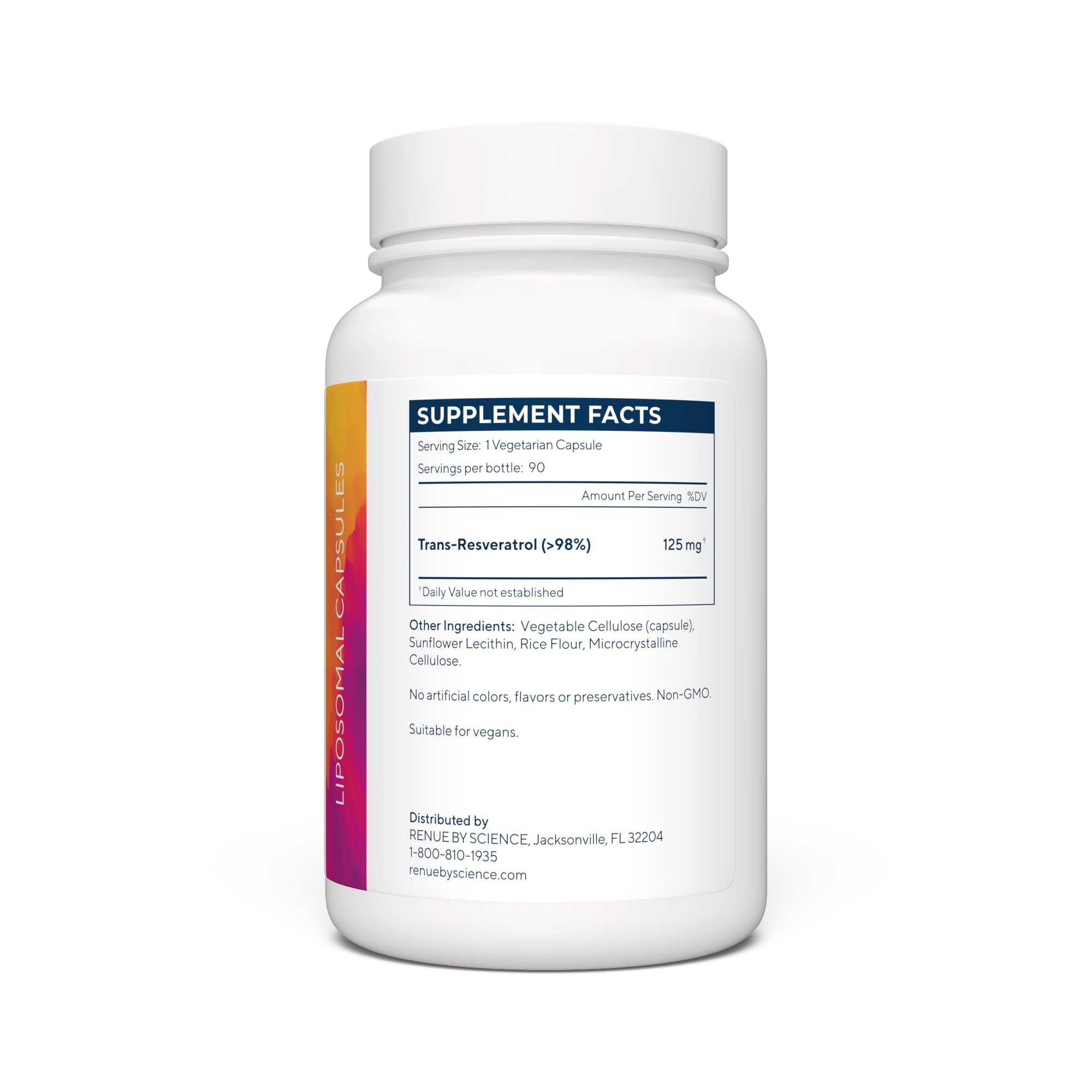 Renue By Science Resveratrol | High Strength Liposomal Resveratrol Supplement | 90 Trans Resveratrol Capsules - 125mg Reservatrol per Serving | Non-GMO | Made in The USA Third-Party Tested Renue By Science buy supplements canada