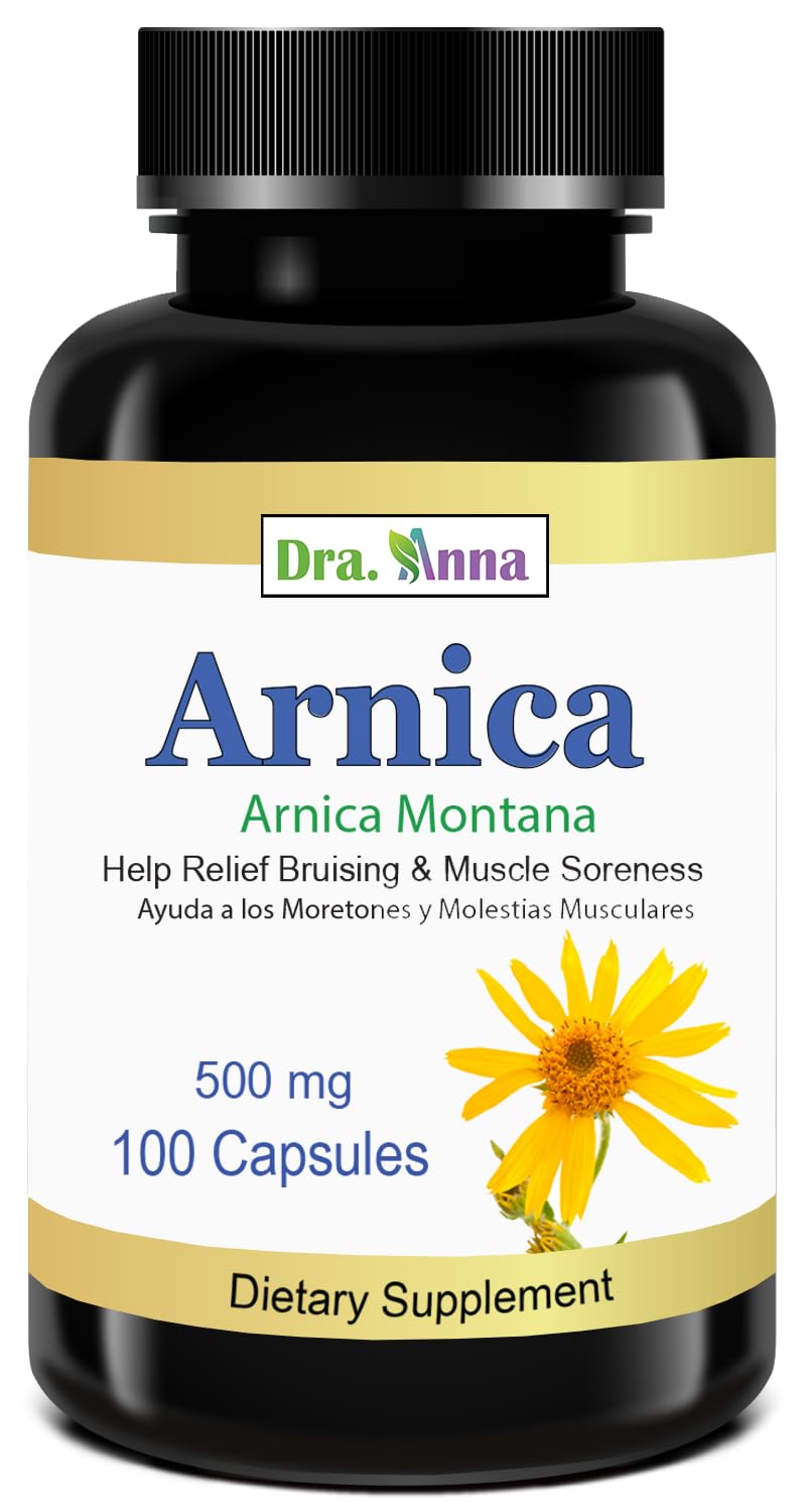 Arnica Montana Capsules 500mg 100 Capsules DRA. ANNA buy supplements canada