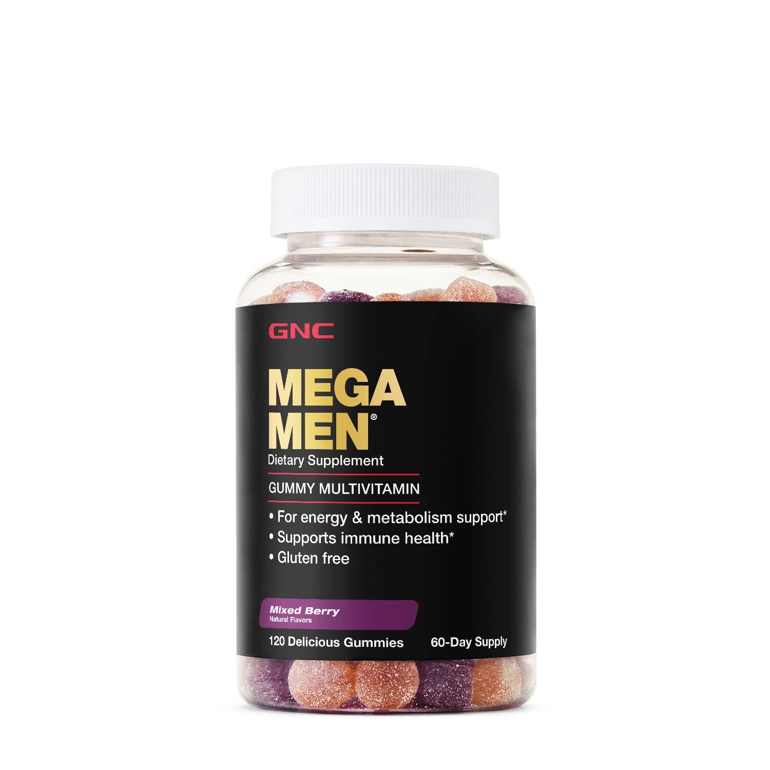 GNC Mega Men Gummy Multivitamin | Supports Energy, Metabolism, and Immune System GNC buy supplements canada